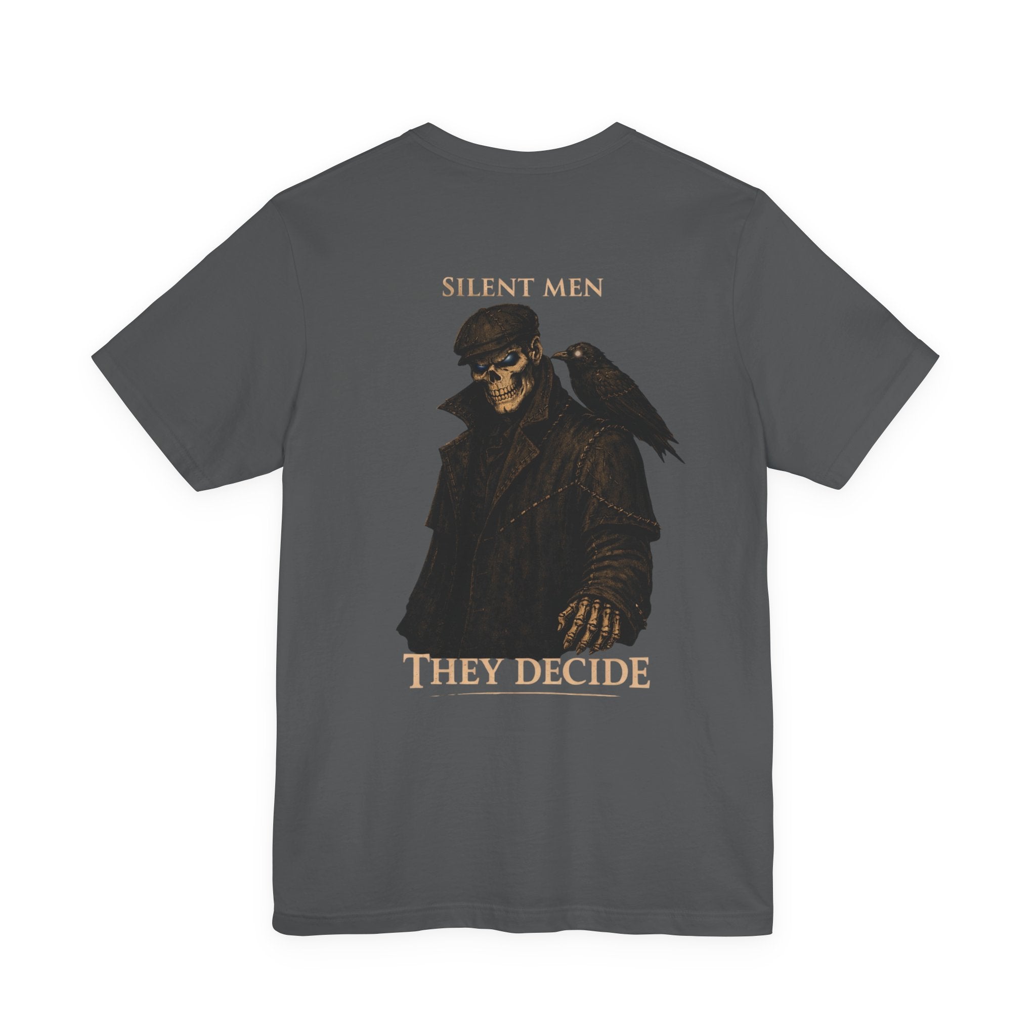 Silent Men Skull Rider Tee — 'Silent Men They Decide' Graphic T-Shirt