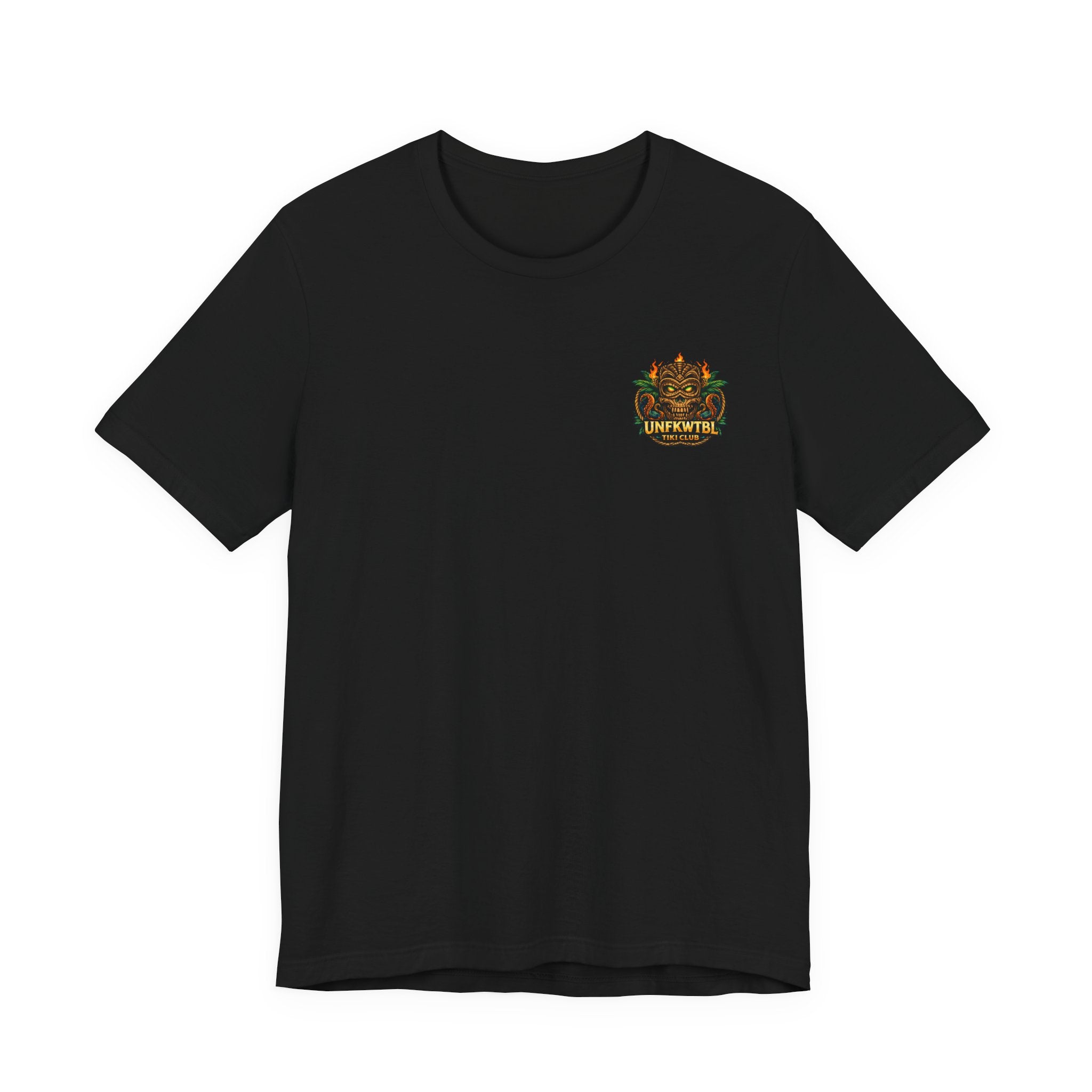 Tiki Mermaid T‑Shirt — Fiery Ocean Tattoo Style Graphic Tee
