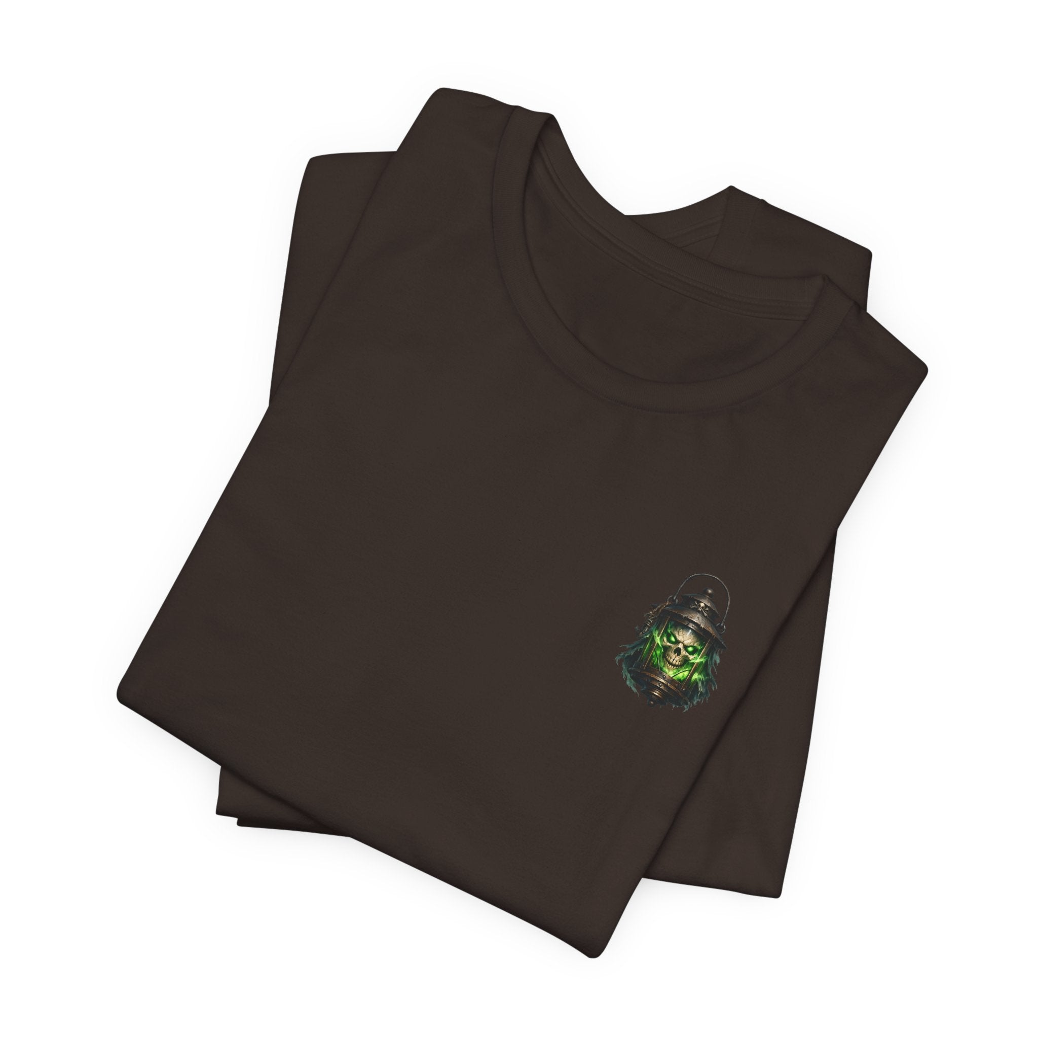 Grim Lantern Skull Tee — Gothic Horror Graphic T-Shirt