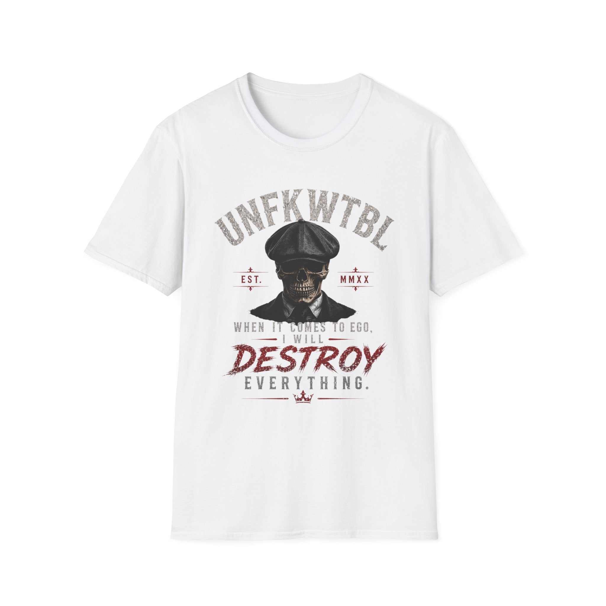 Skull Peaky Blinders T-Shirt — UNFKWTBL “Destroy Everything” Graphic Tee