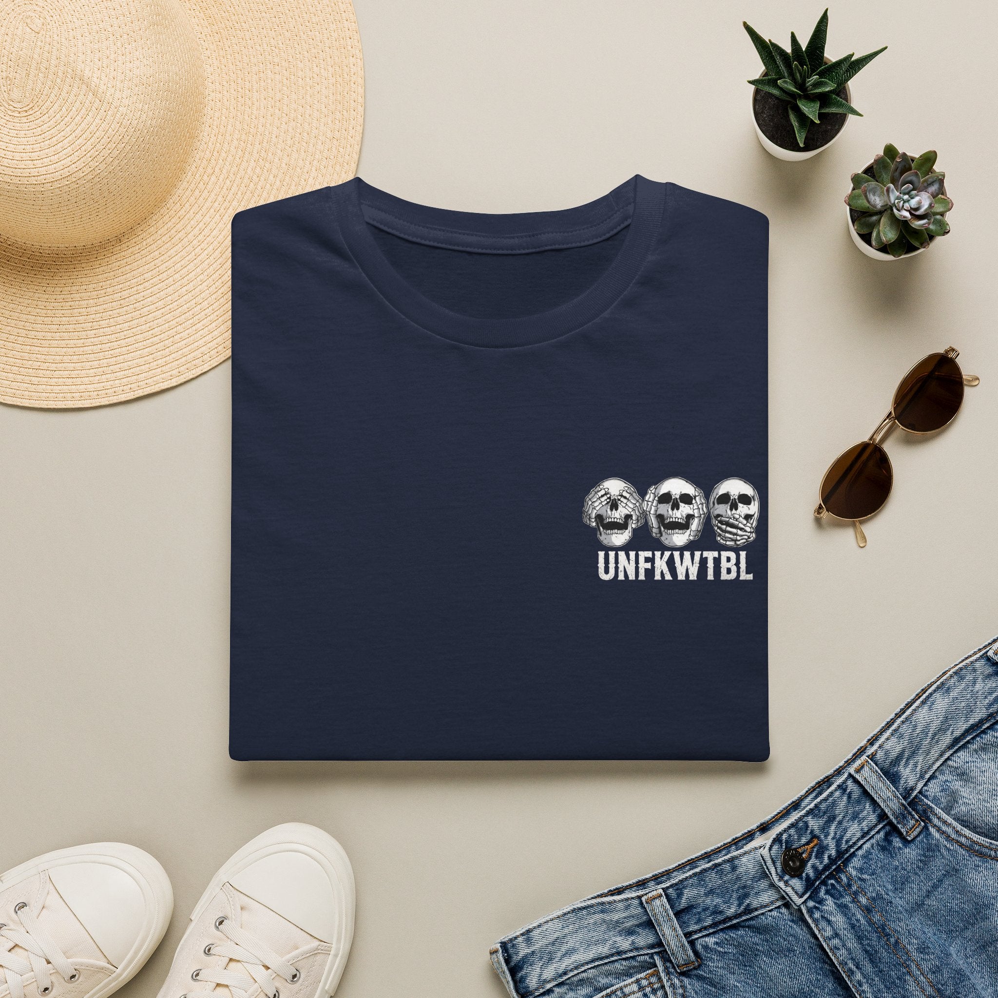 Skull Trio 'Ungrateful' Graphic T-Shirt
