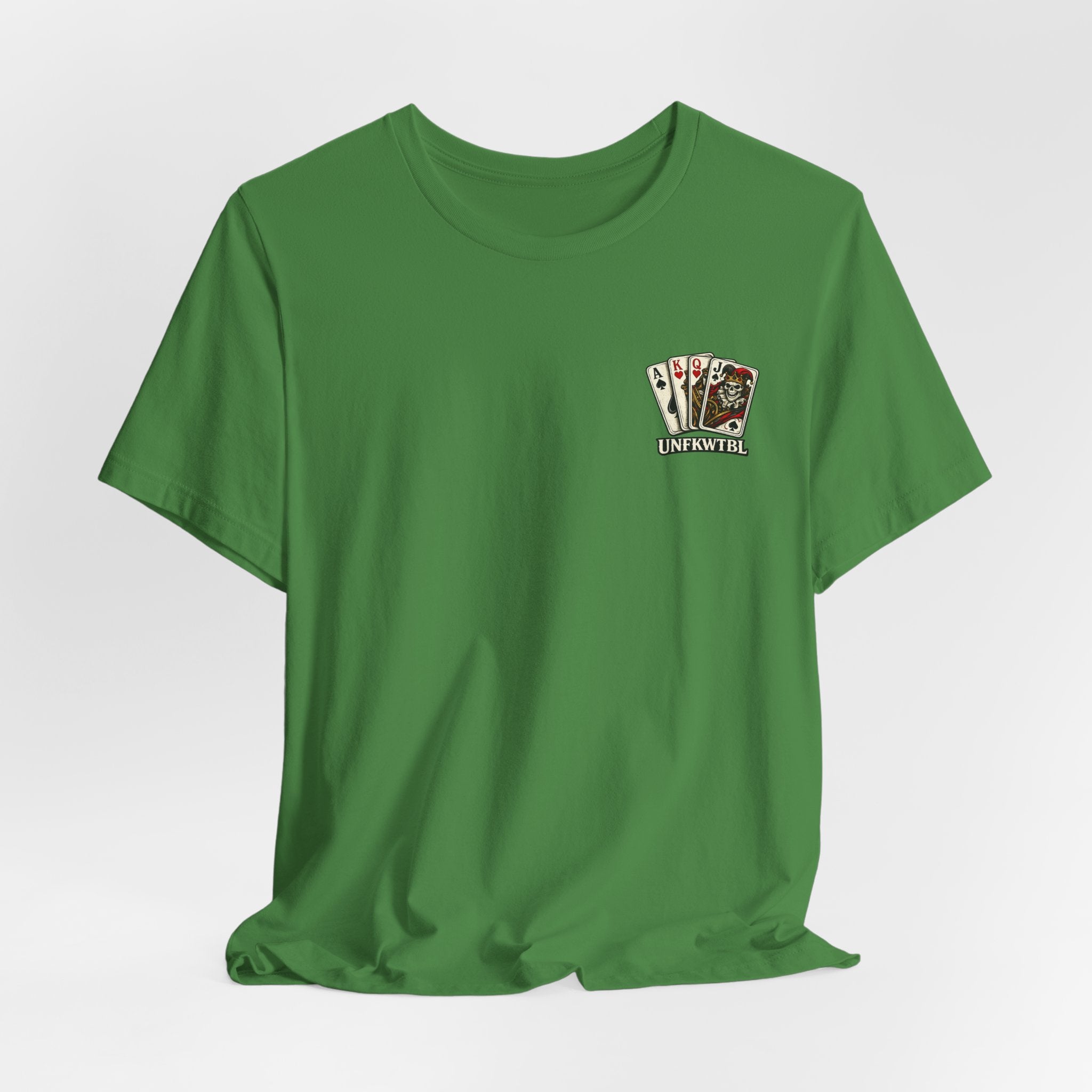 Play Dirty Win Everything Graphic Tee — Poker Skull Pinup T-Shirt