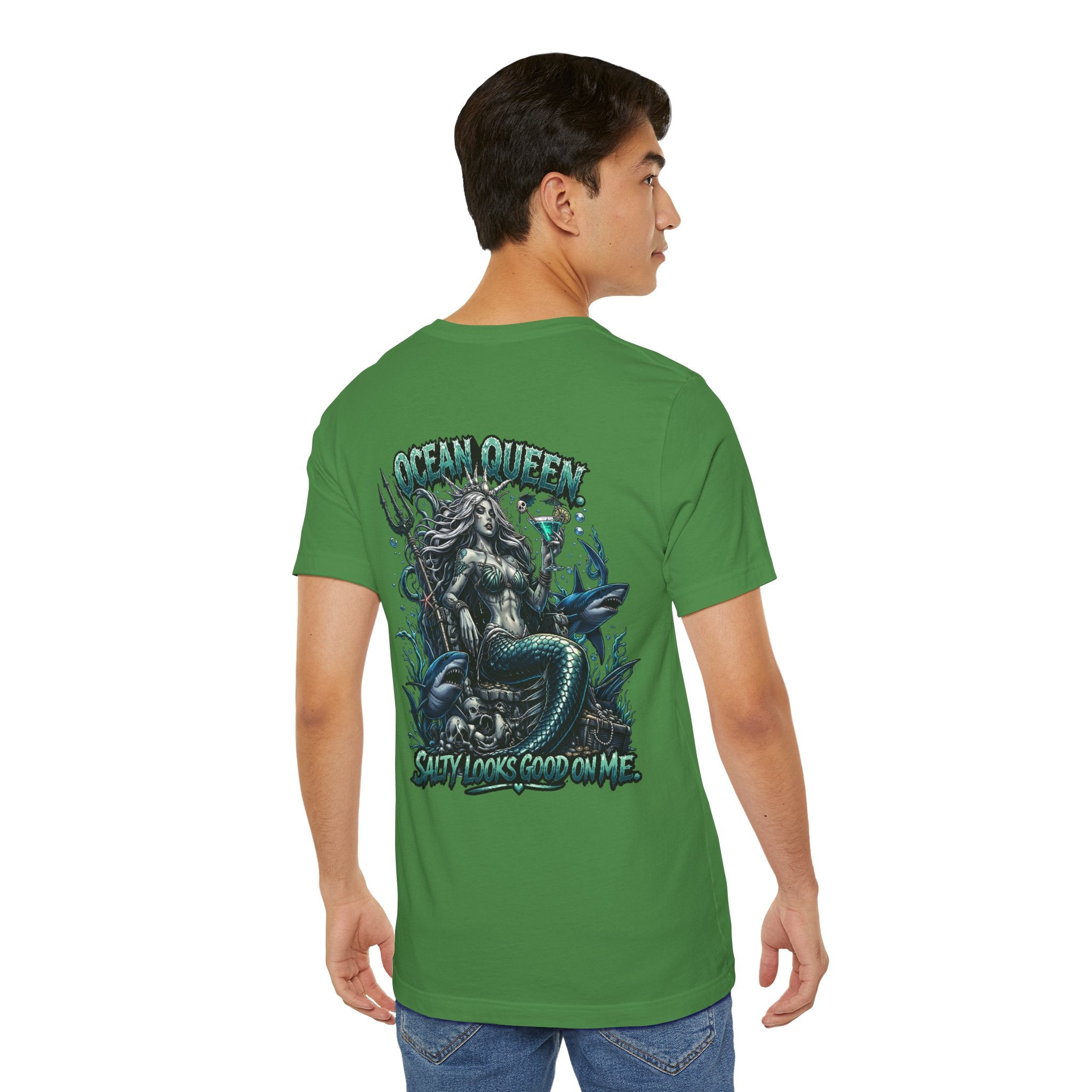 Ocean Queen Mermaid Tee — 'Ocean Queen' Graphic Short Sleeve Shirt
