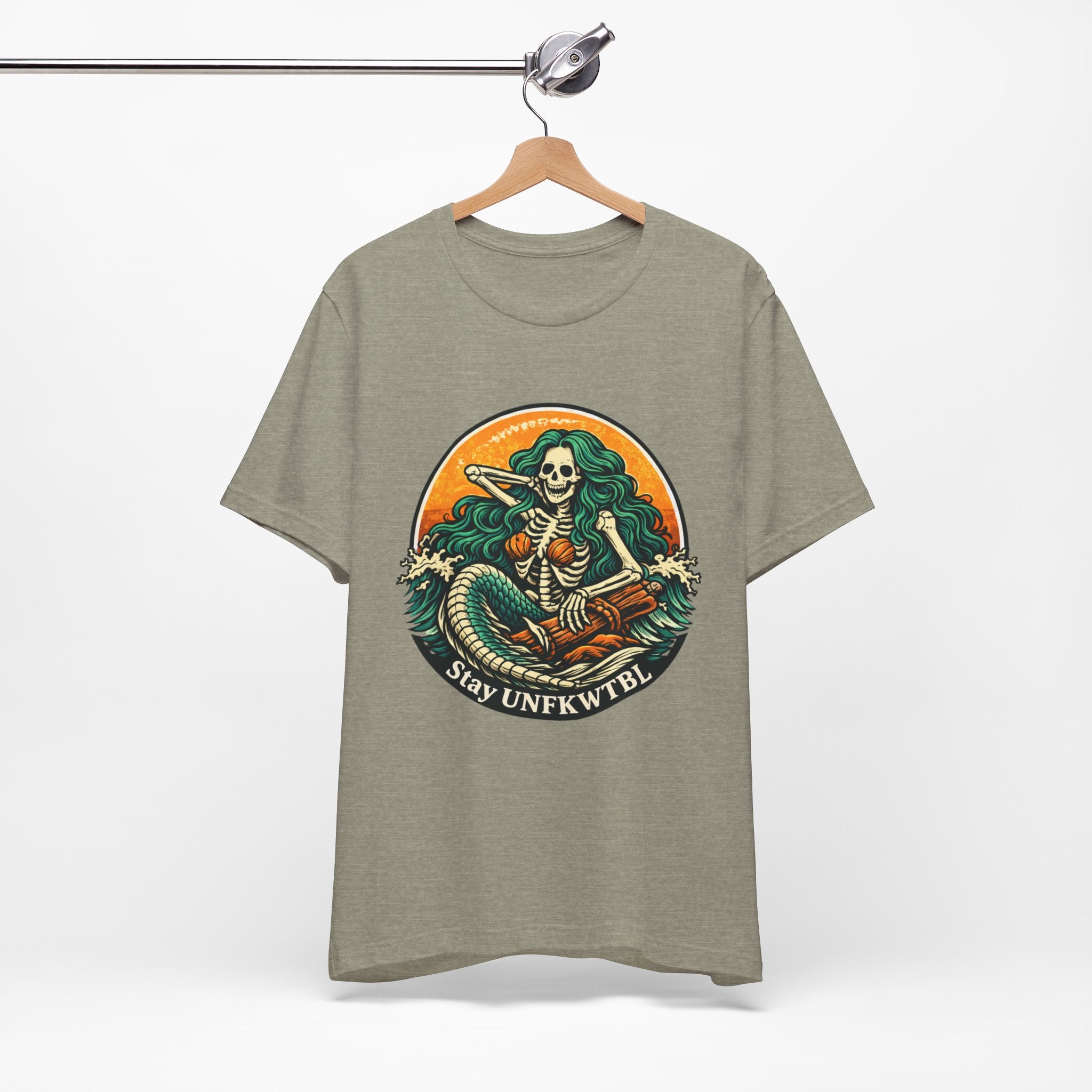 Stay Unfkwtbl Mermaid Skeleton T-Shirt