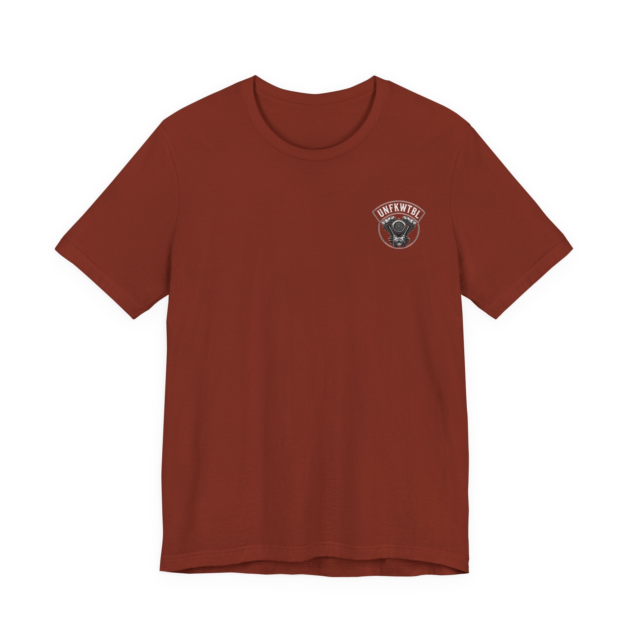 Skull Rider Tee — "UNFKWTBL" Speak Soft Ride Loud Motorcycle T‑Shirt
