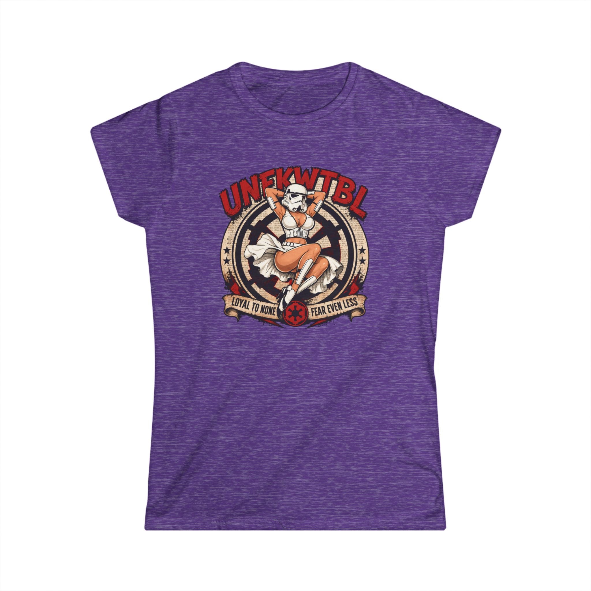 Women's Tee — "From a Galaxy Far Away" Retro Pinup Sci‑Fi Graphic Tee