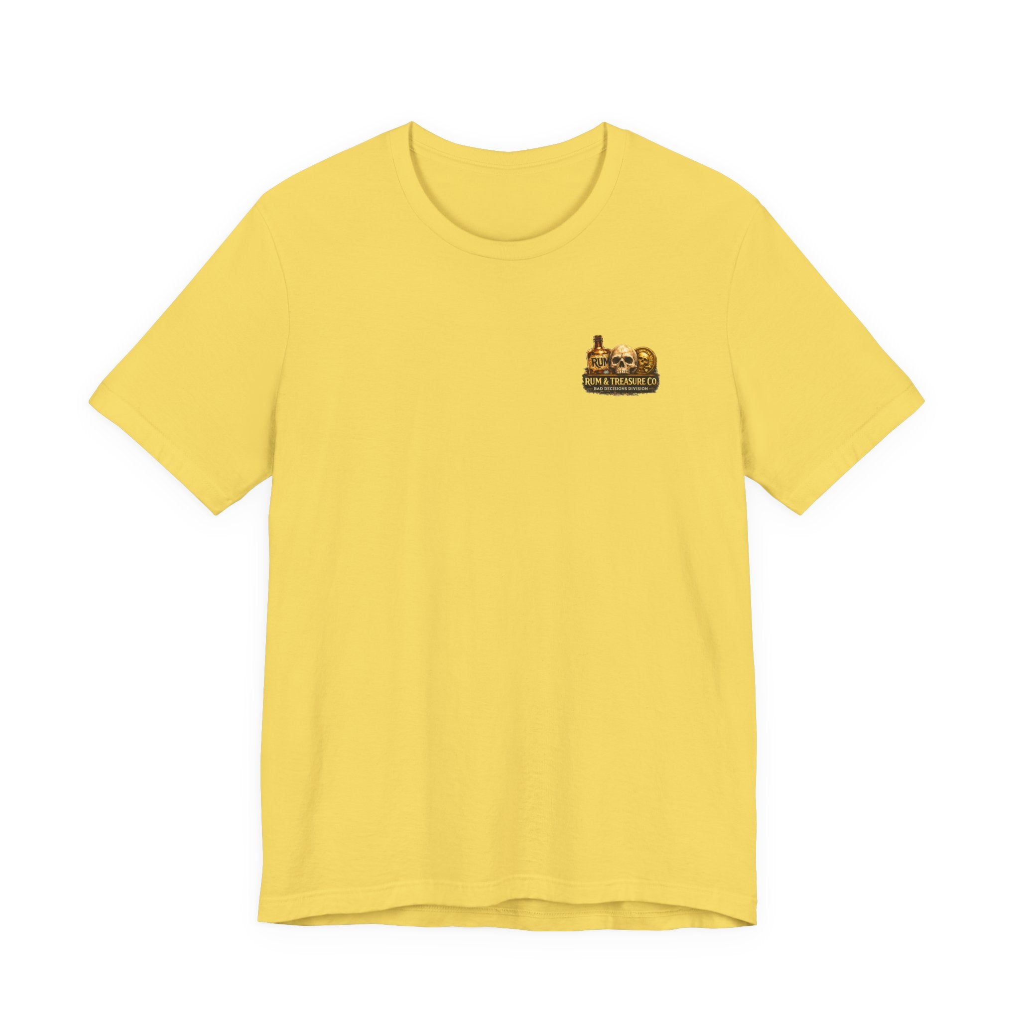 Pirate Skull Treasure Tee – "Trust the Rum Not the Plan"