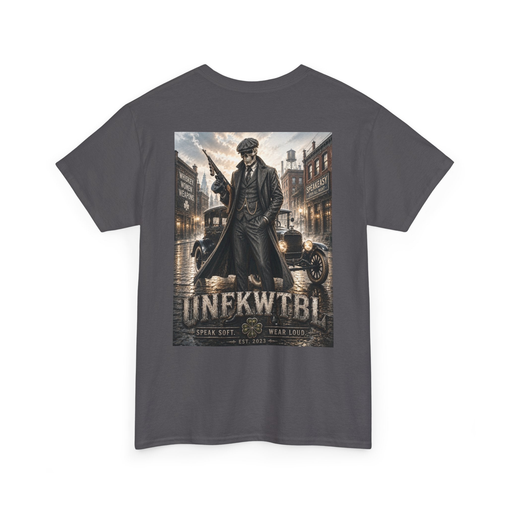 Peaky Blinders-Inspired Graphic Tee — Vintage Gangster Poster Design