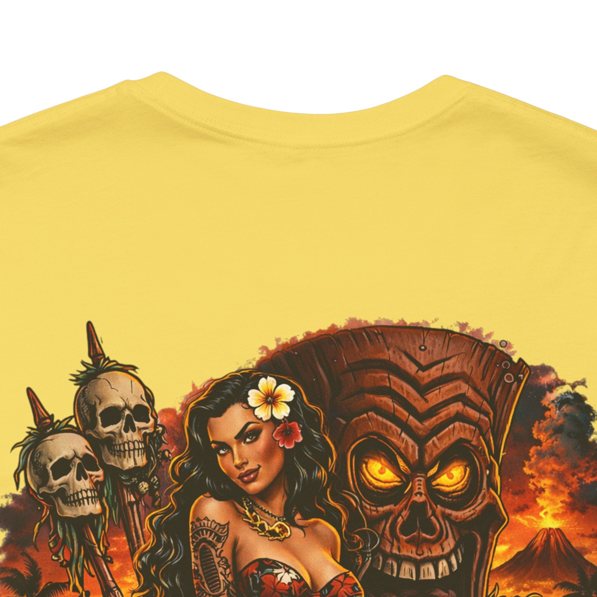 Tiki Horror Tee - "What Happens Here... Owns You" Graphic T-Shirt