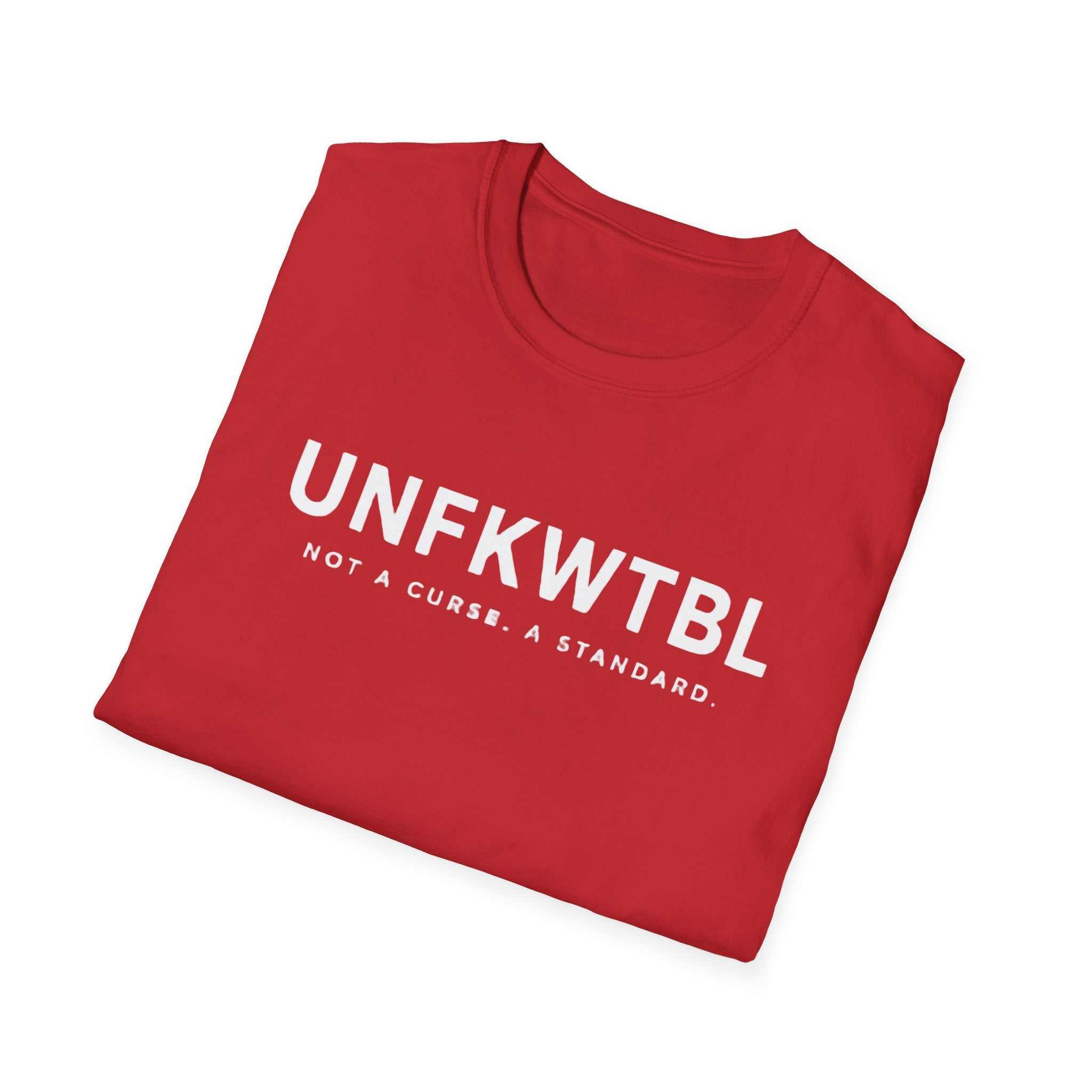 UNFKWTBL Not A Curse minimalist statement T-shirt in lightweight cotton with bold chest print
