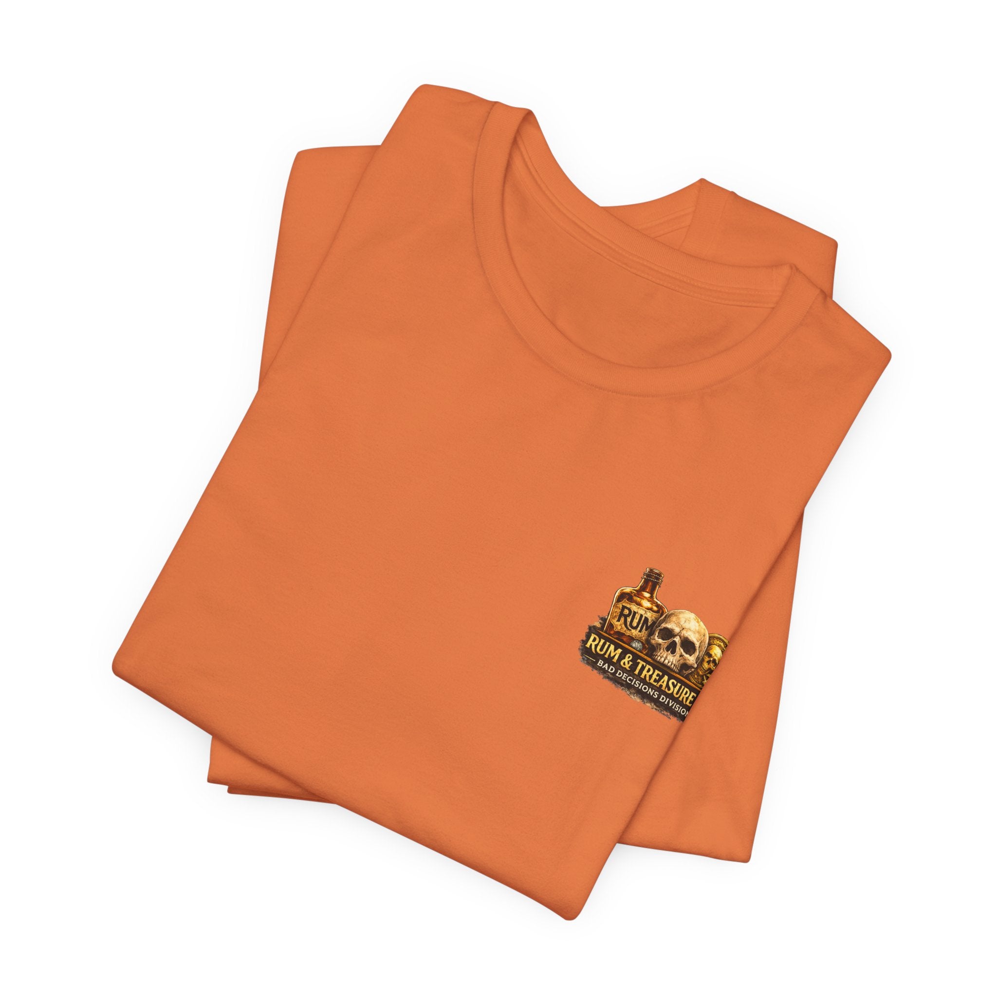 Gold First Pirate Tee — 'Gold First, Questions Later' Treasure Skull T-Shirt