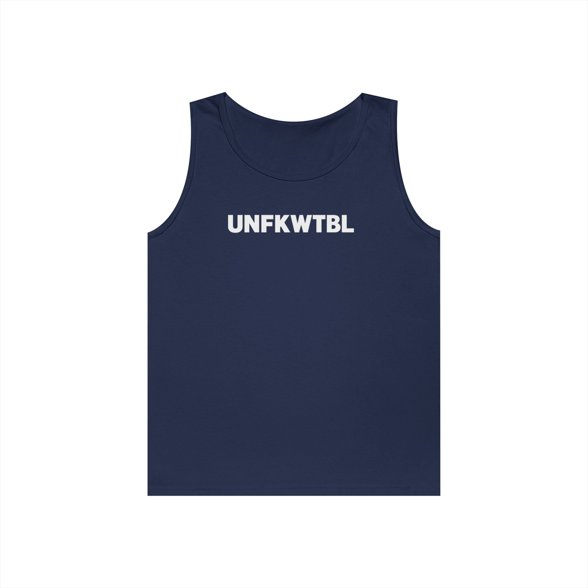 UNFKWTBL Graphic Tank Top — Minimalist Streetwear Lettering
