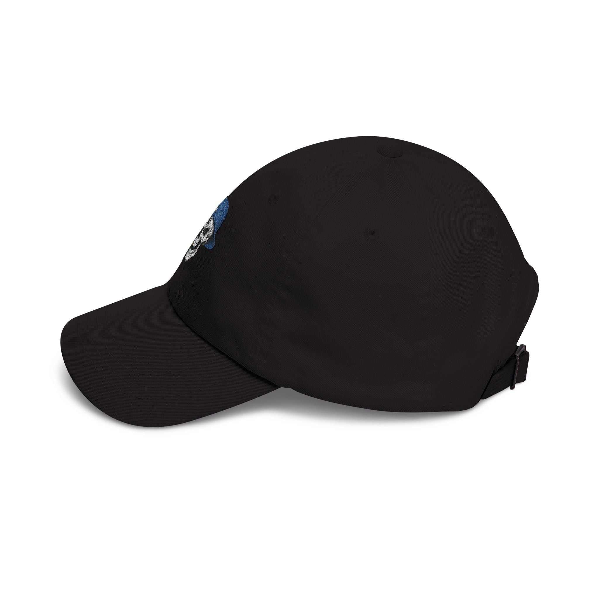 Skull With Cigar Dad Cap — Retro Embroidered Baseball Hat