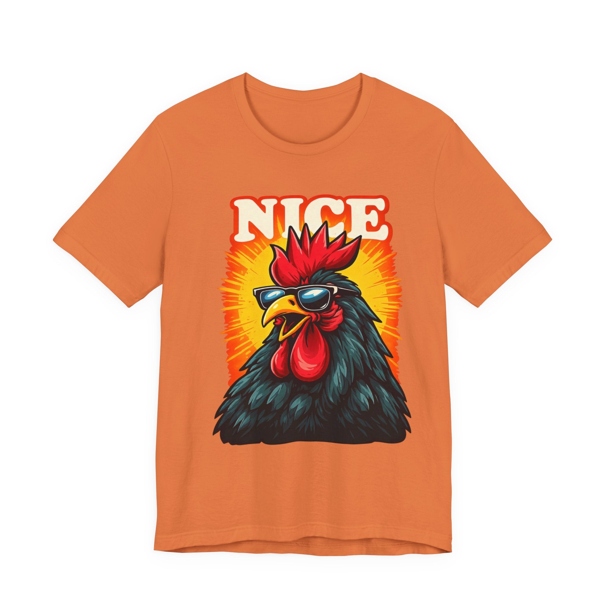 Nice Rooster T-Shirt — Cool Sunglasses Chicken Graphic Tee