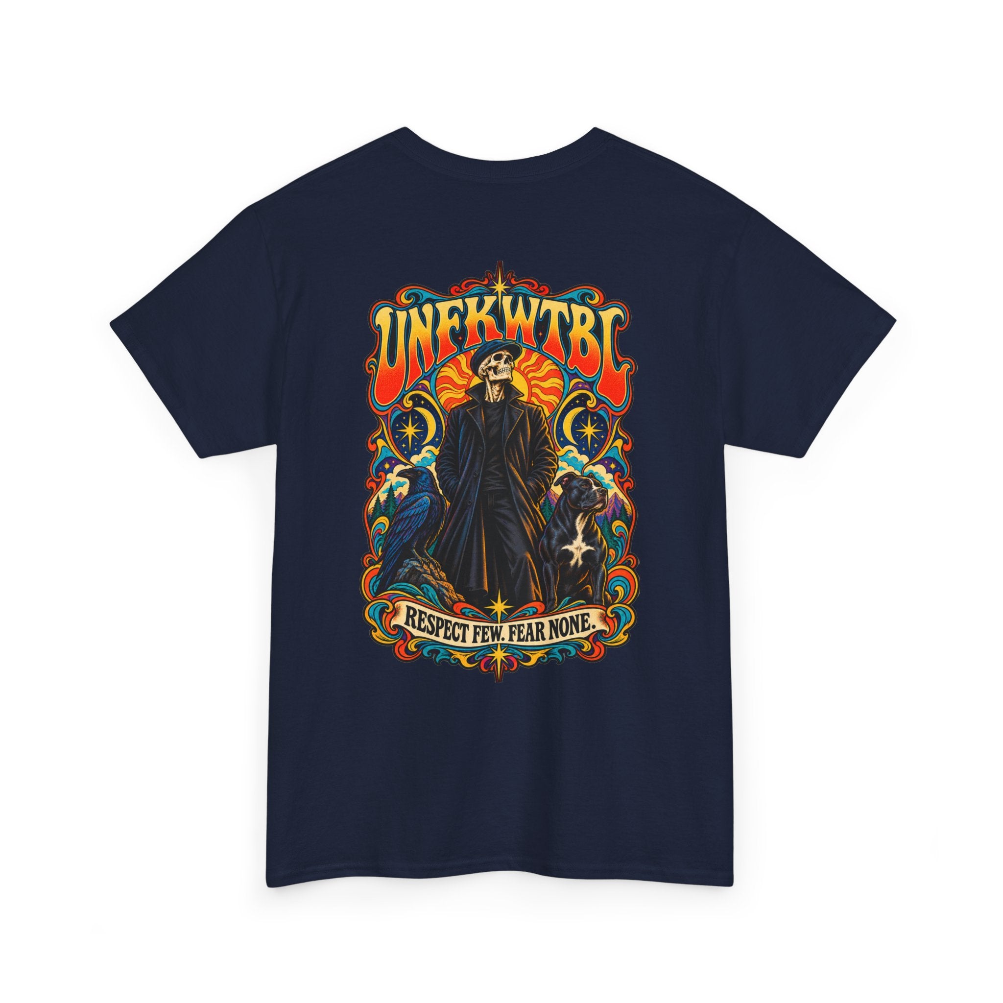 Respect Few. Fear None. Cloaked Figure Graphic Tee