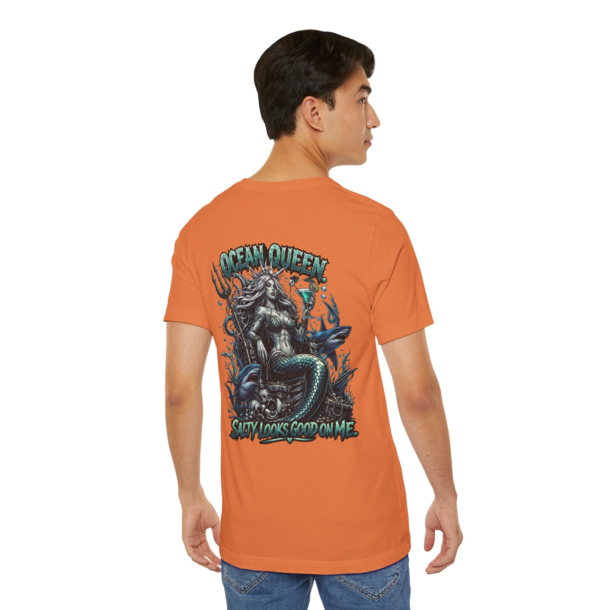 Ocean Queen Mermaid Tee — 'Ocean Queen' Graphic Short Sleeve Shirt