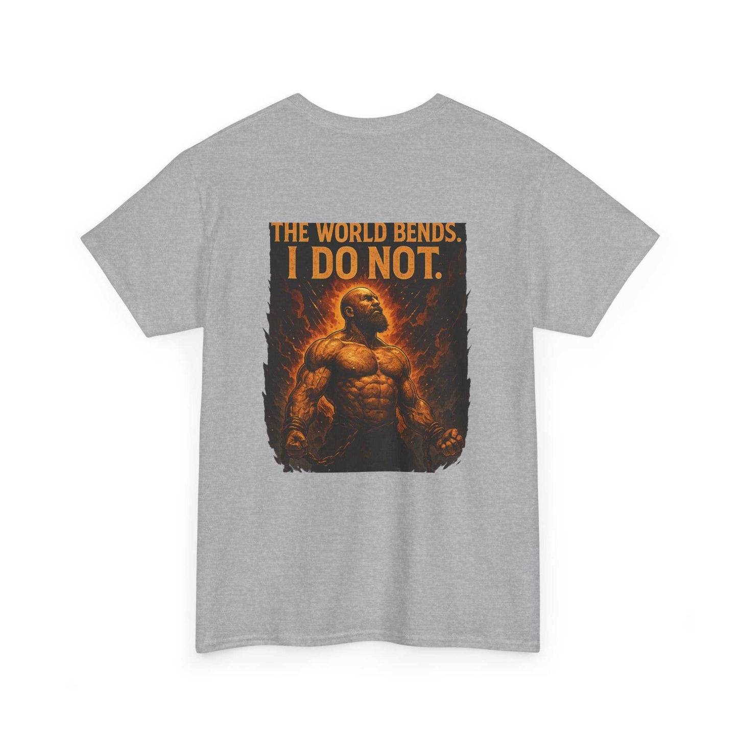 Unisex heavy cotton tee with bold skull design for edgy casual wear