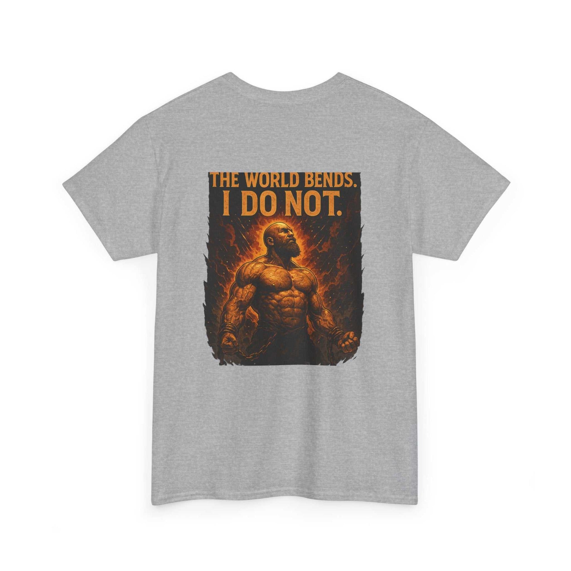 Unisex heavy cotton tee with bold skull design for edgy casual wear