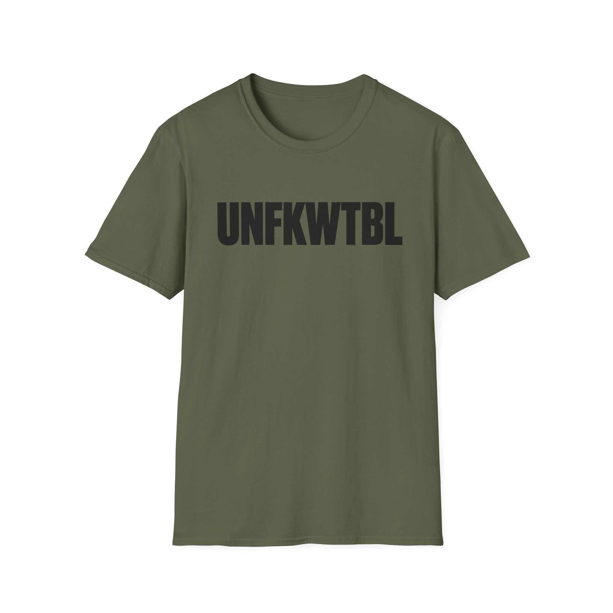 UNFKWTBL Bold Graphic Tee black heavyweight cotton shirt with bold block-letter print
