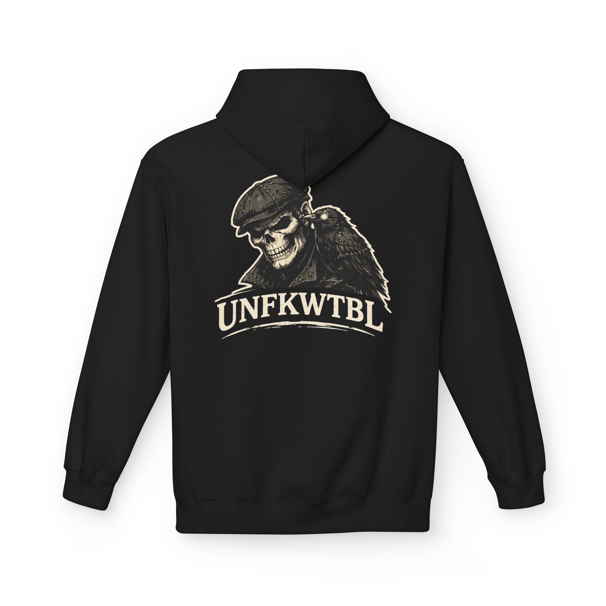 Skull & Raven "UNFKWTBL" Hoodie — Gothic Streetwear Pullover