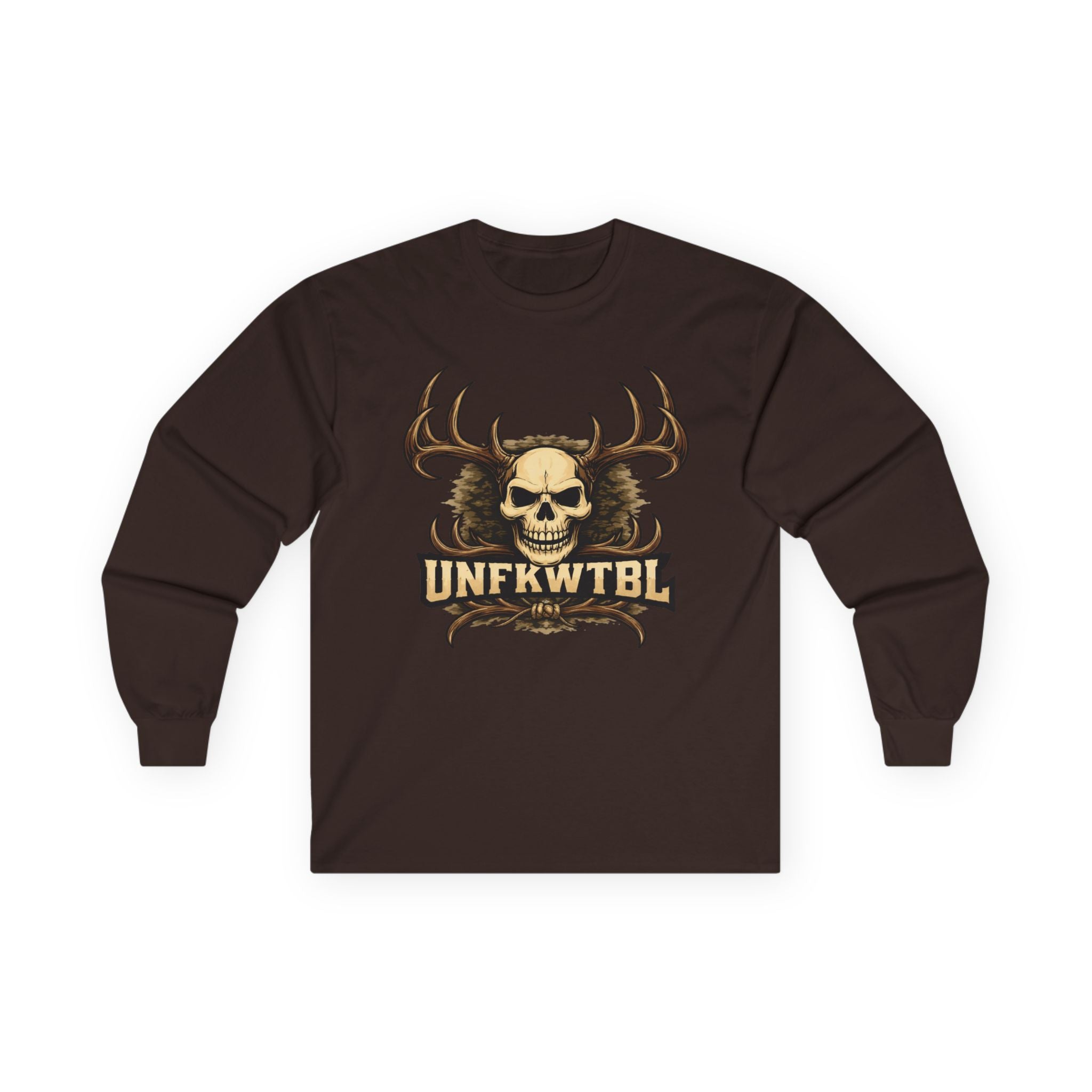 Skull & Antlers Long Sleeve Tee — UNFKWTBL Graphic