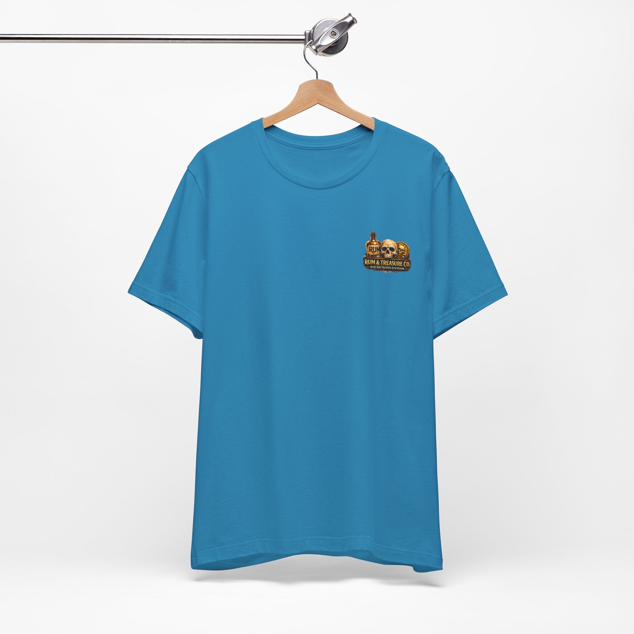 Gold First Pirate Tee — 'Gold First, Questions Later' Treasure Skull T-Shirt