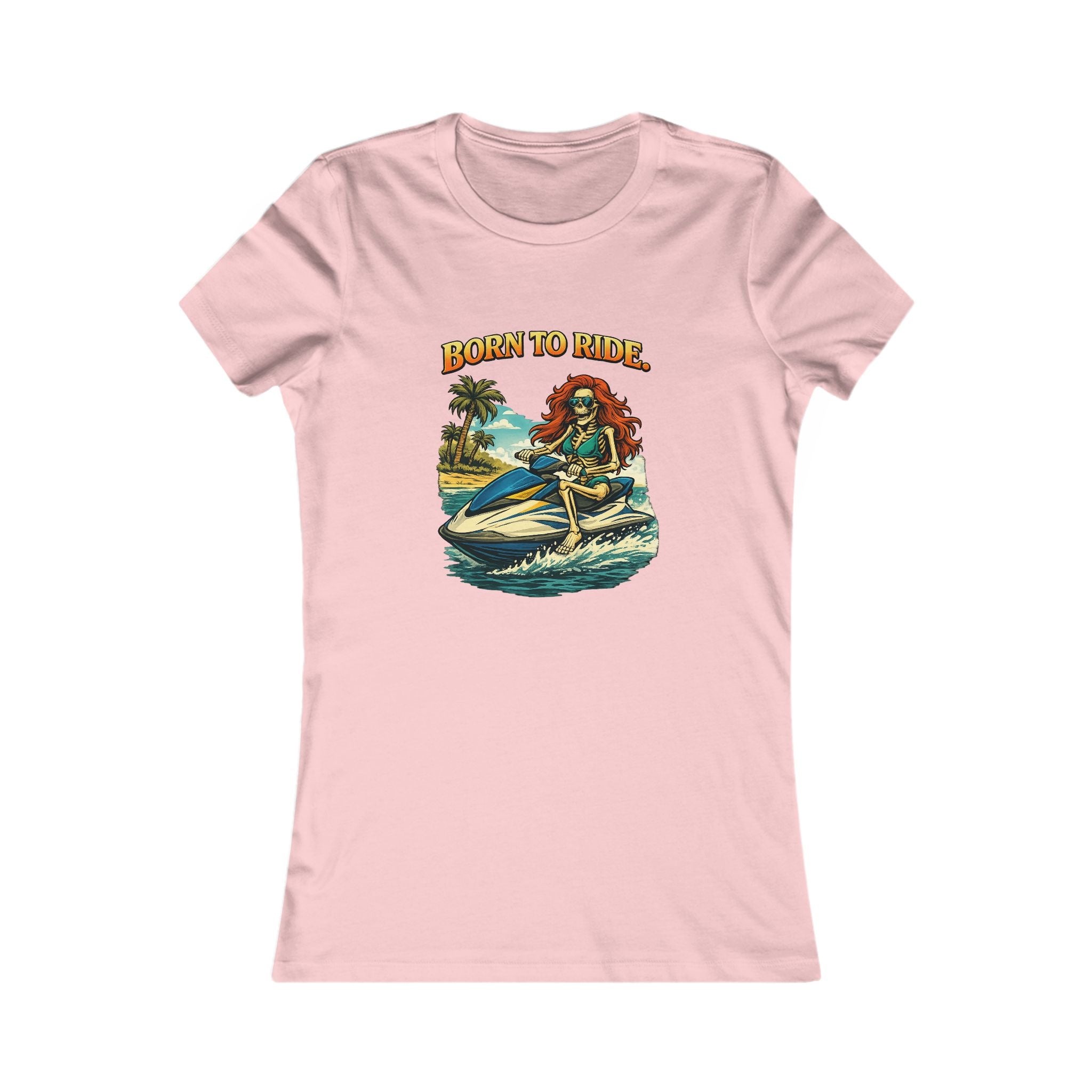 Born to Ride Women’s Tee – Jet Ski Beach Vibes Graphic Shirt