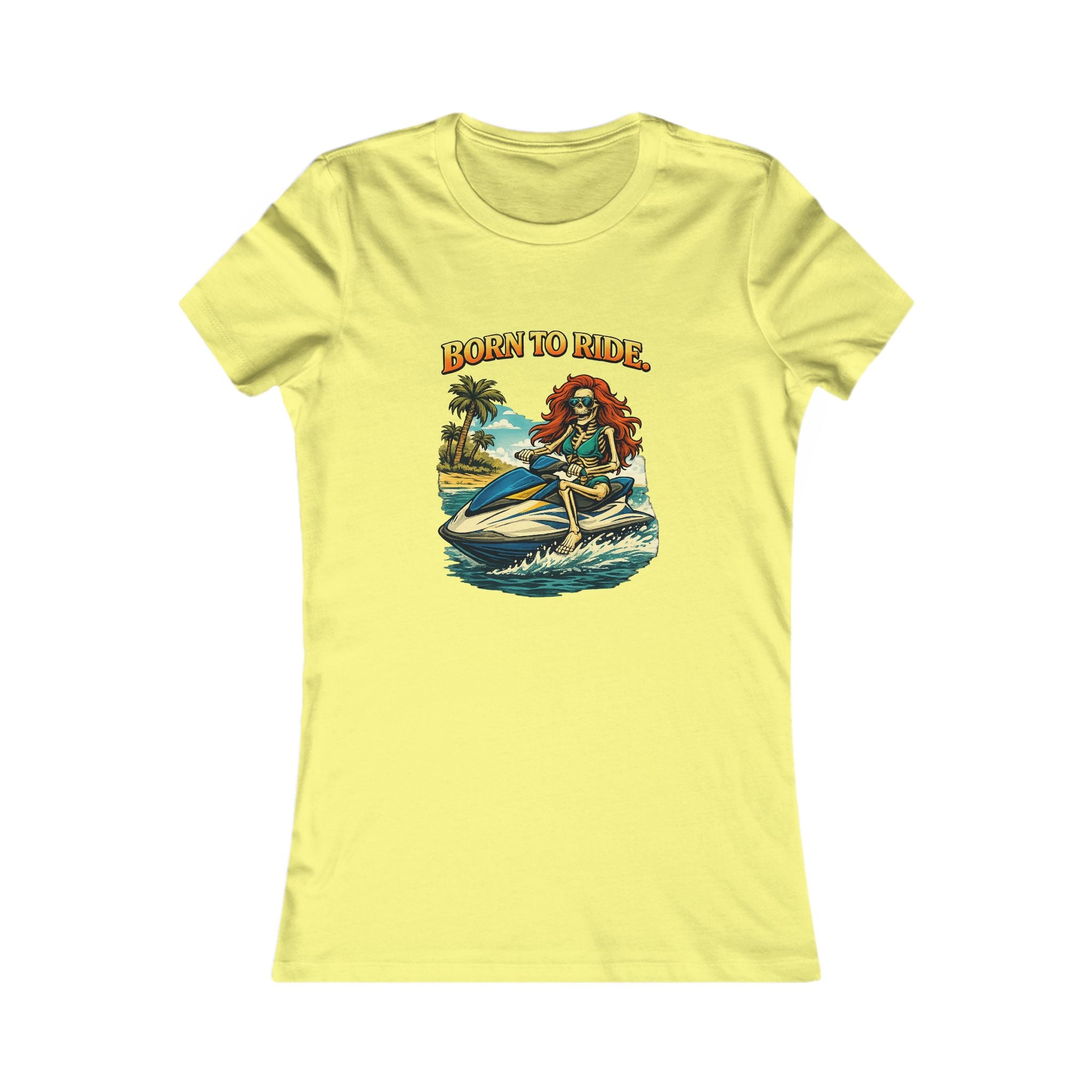 Born to Ride Women’s Tee – Jet Ski Beach Vibes Graphic Shirt