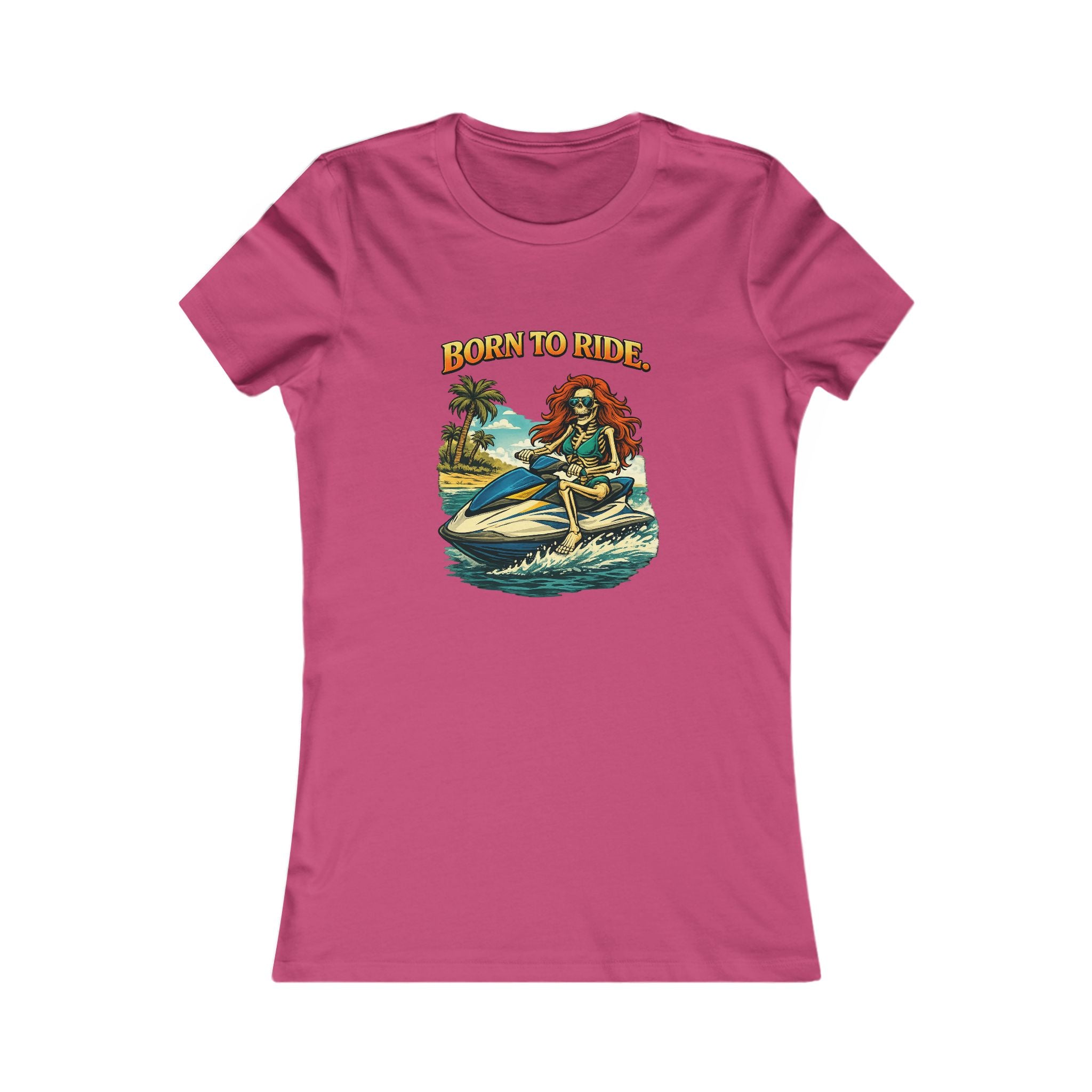 Born to Ride Women’s Tee – Jet Ski Beach Vibes Graphic Shirt
