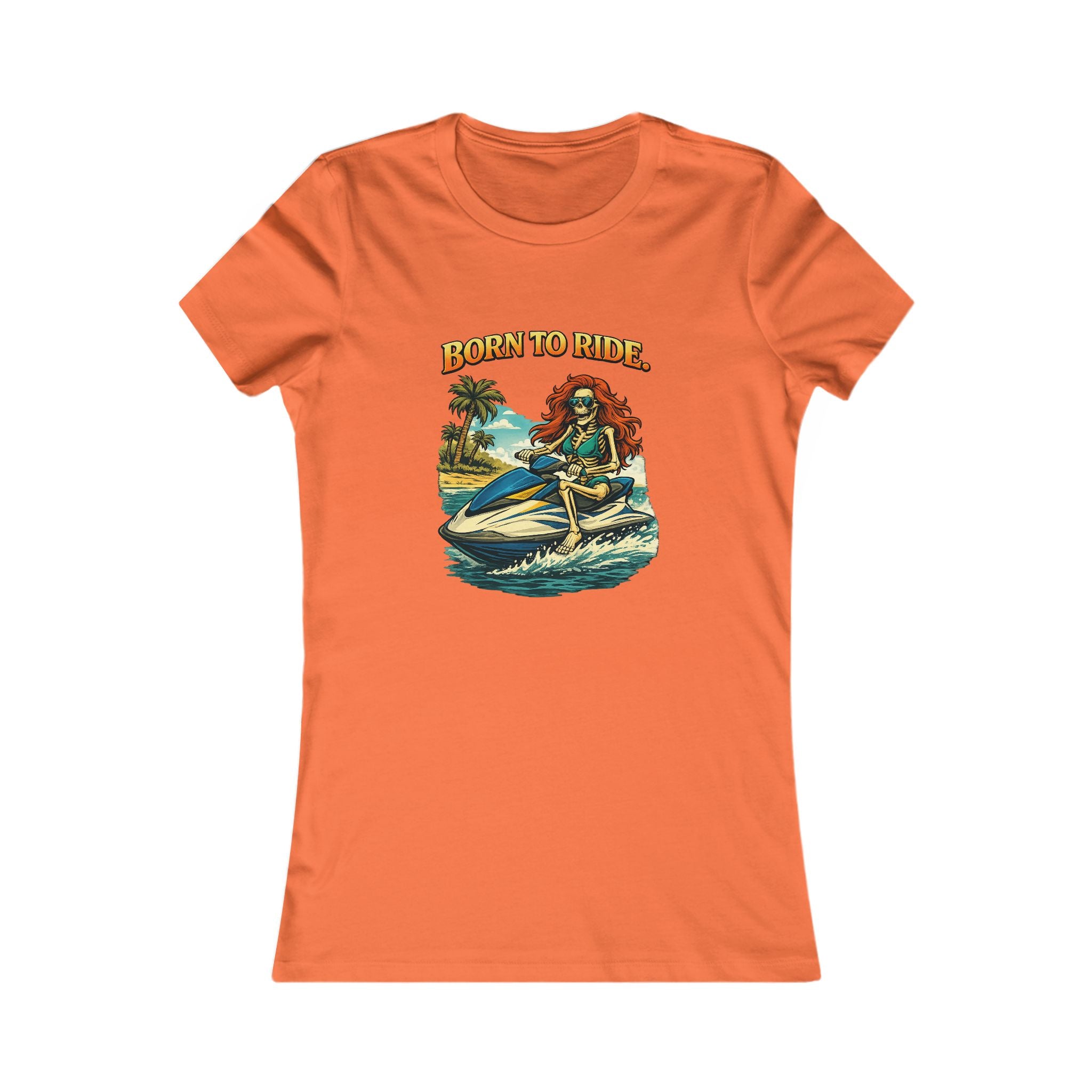 Born to Ride Women’s Tee – Jet Ski Beach Vibes Graphic Shirt