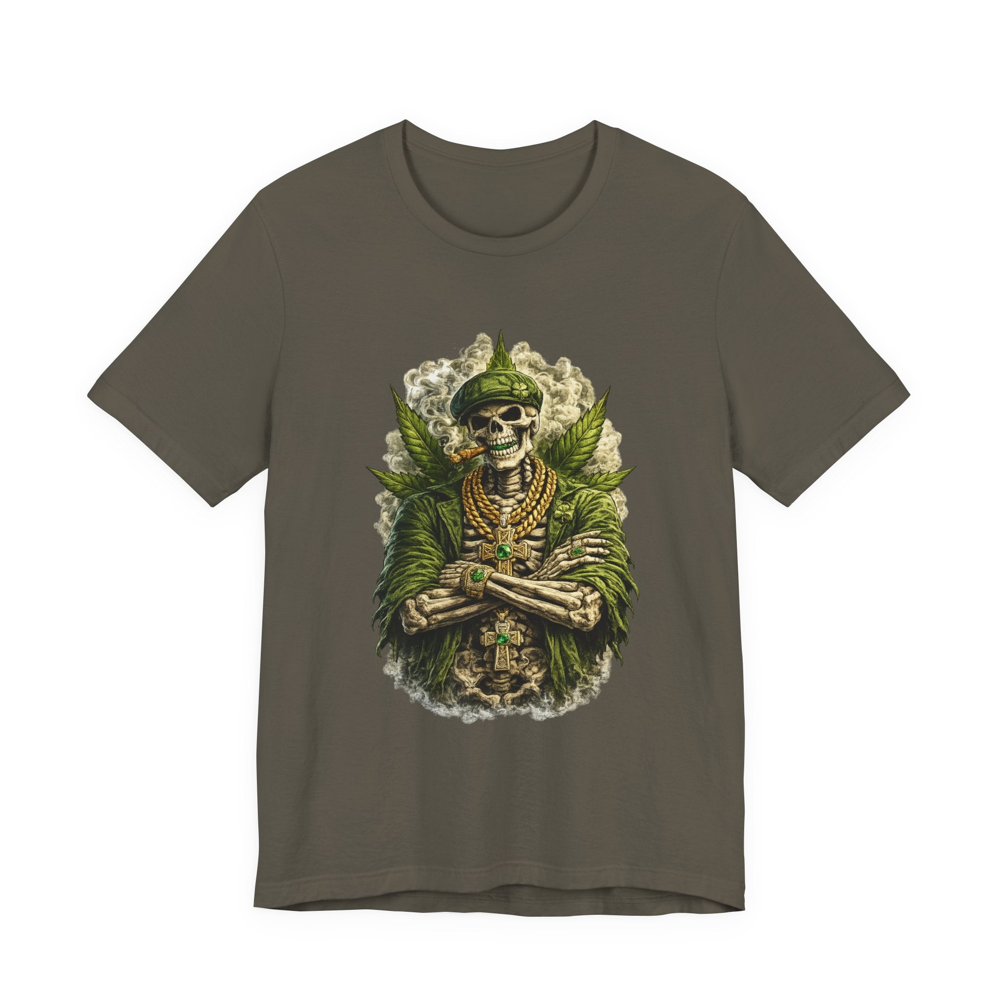 Skeleton King Graphic Tee – Regal Skull Streetwear Tee