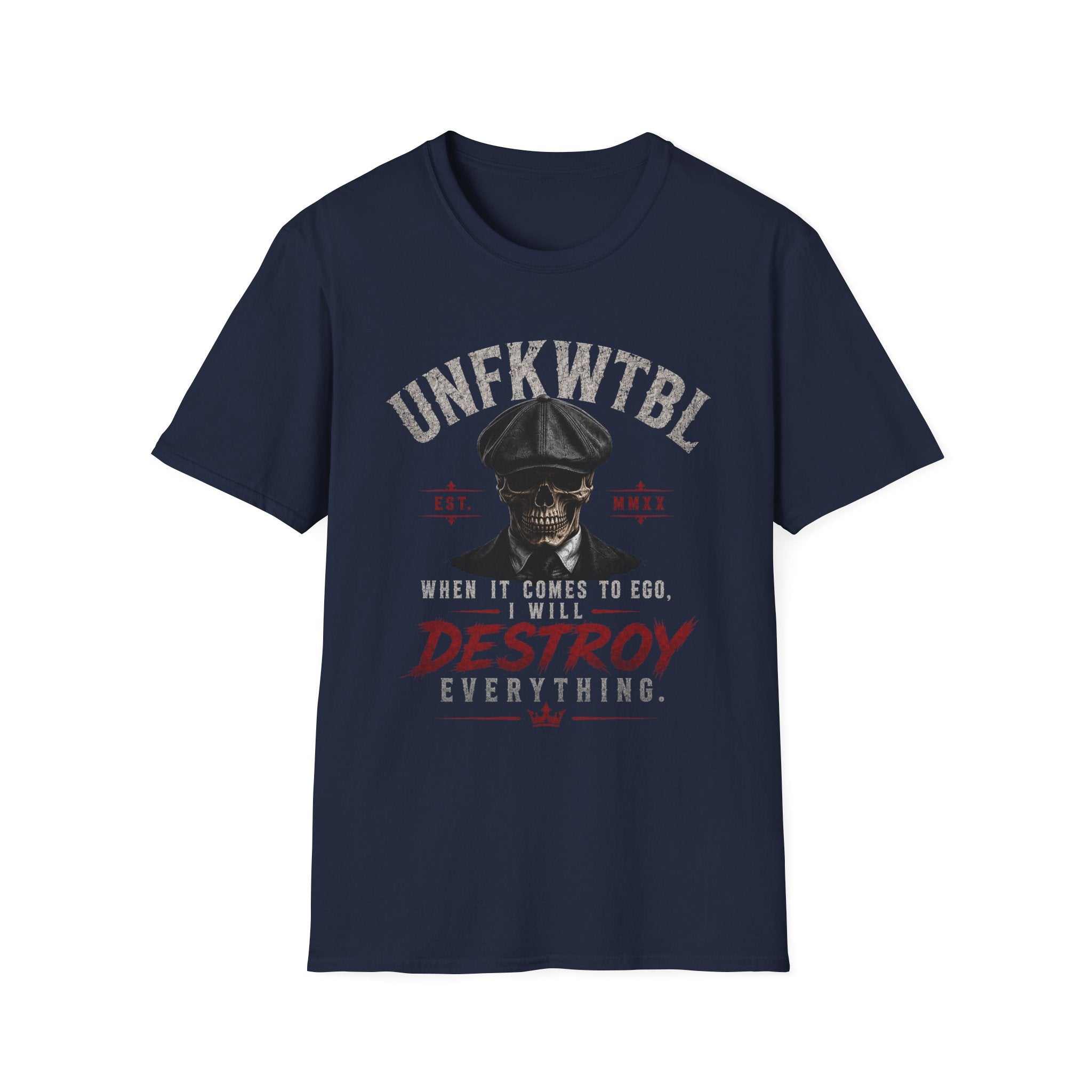 Skull Peaky Blinders T-Shirt — UNFKWTBL “Destroy Everything” Graphic Tee