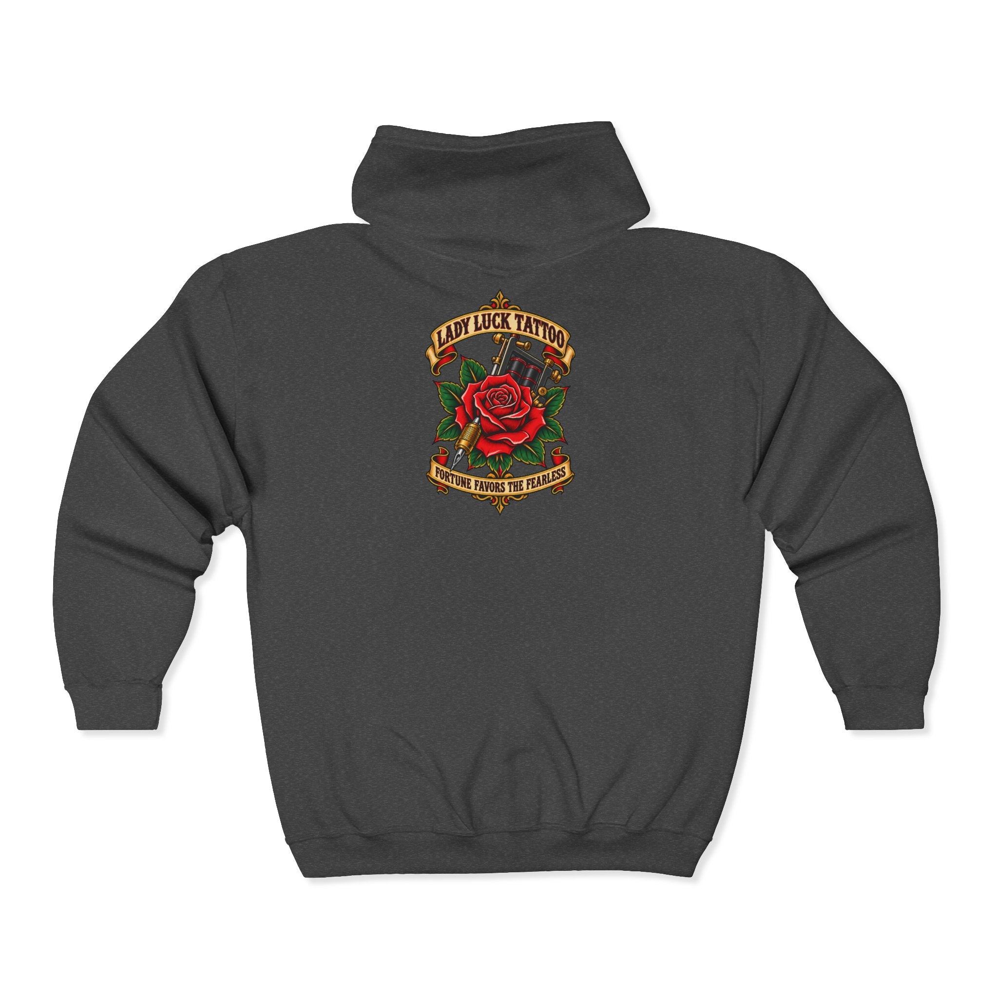 Lady Luck Tattoo Zip Hoodie