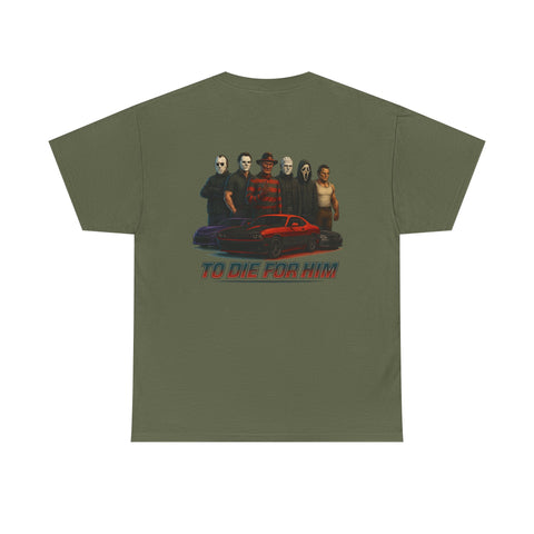 Horror Movie Villains Unisex Tee - Jason, Freddy, Michael, Pinheaded, Leatherface