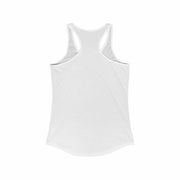 White Kindness Vibes Racerback Tank for women, lightweight and breathable summer top for casual and active wear