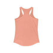 Women's Kindness Vibes Racerback Tank in peach, lightweight and breathable summer top