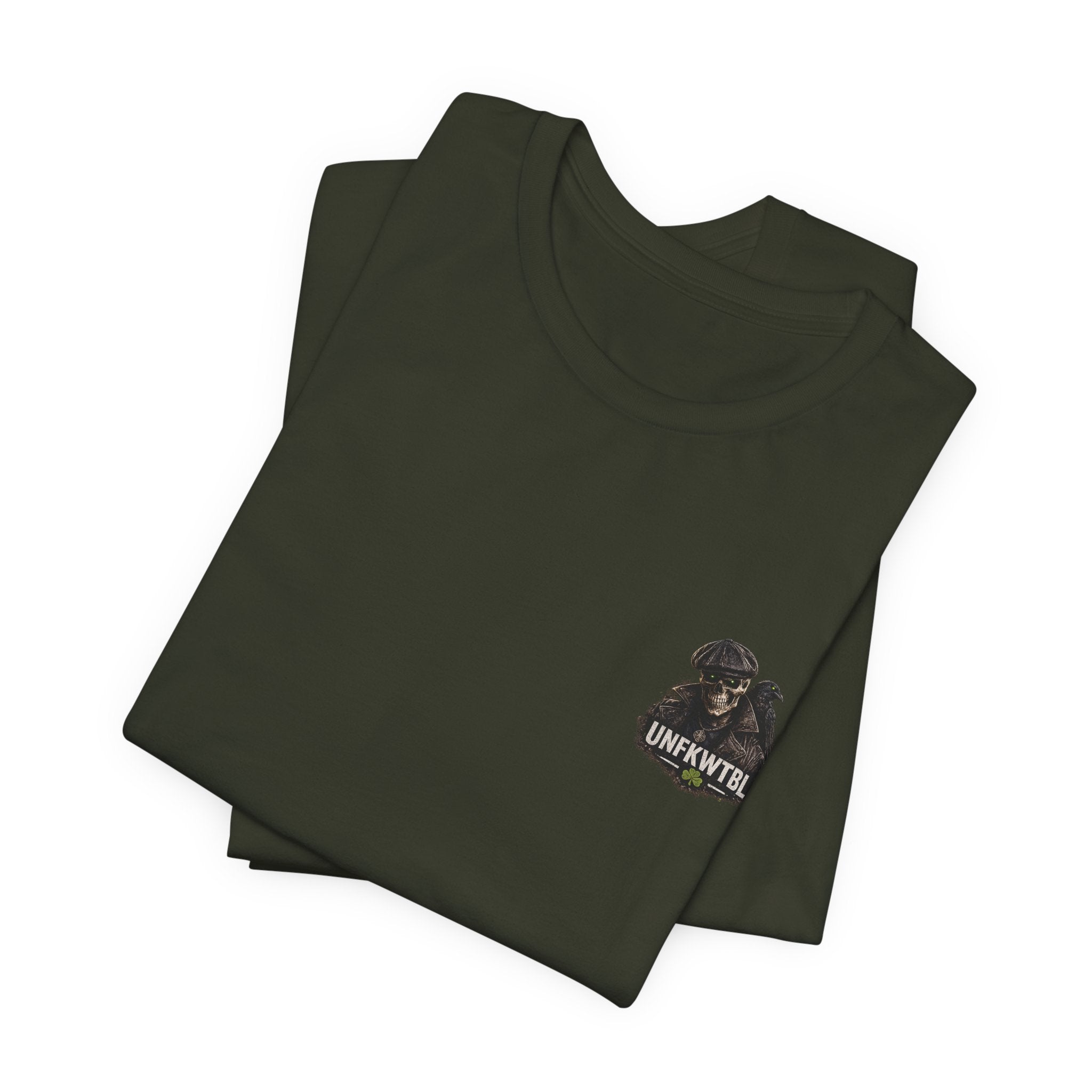 UNFKWTBL Graphic Tee — "Don't Fear the Dark" Military-Inspired Short Sleeve Shirt