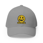 Embroidered Smiley Face Cap — UNFKWITBL Vintage Grunge Baseball Hat