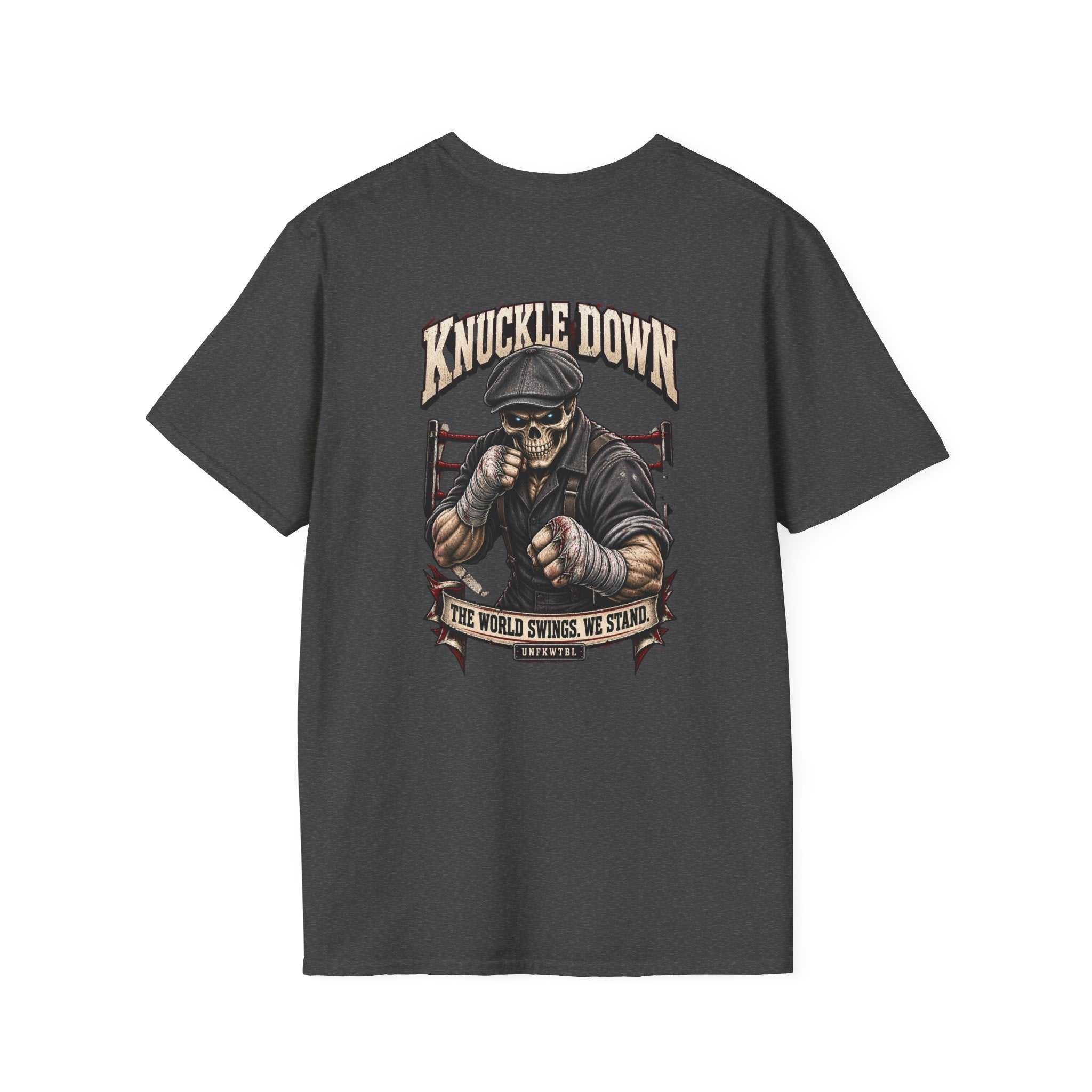 The World Swings. We Stand. Knuckle Down Tee