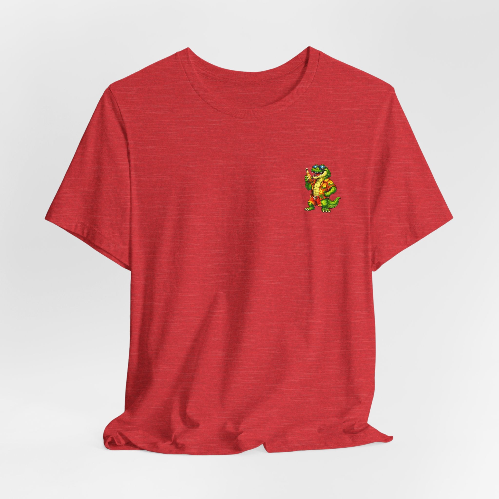 Vacation Party Tee — "This Is Why We Vacation" Tropical Shark & Gator Graphic Shirt
