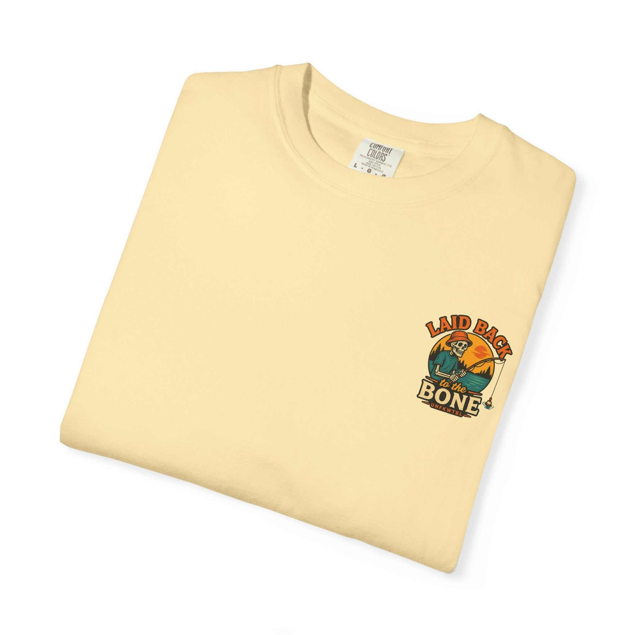 T-Shirt — "Gone Fishing" Retro Skeleton Fishing Graphic Tee
