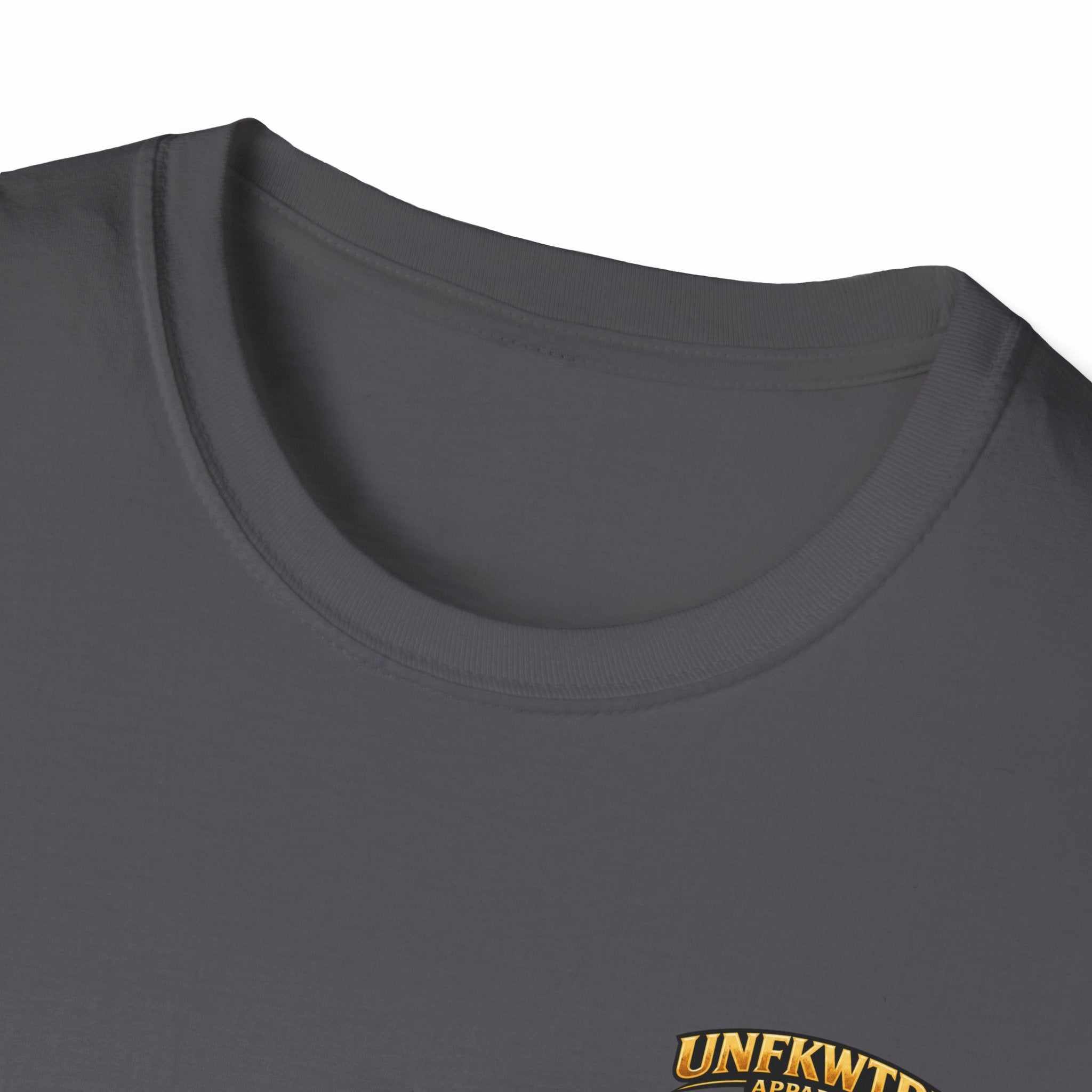 Firefighter T-Shirt featuring "UNFKWTBL Apparel: We Handle The Hose" graphic with rescue scene and badge emblem on soft cotton tee