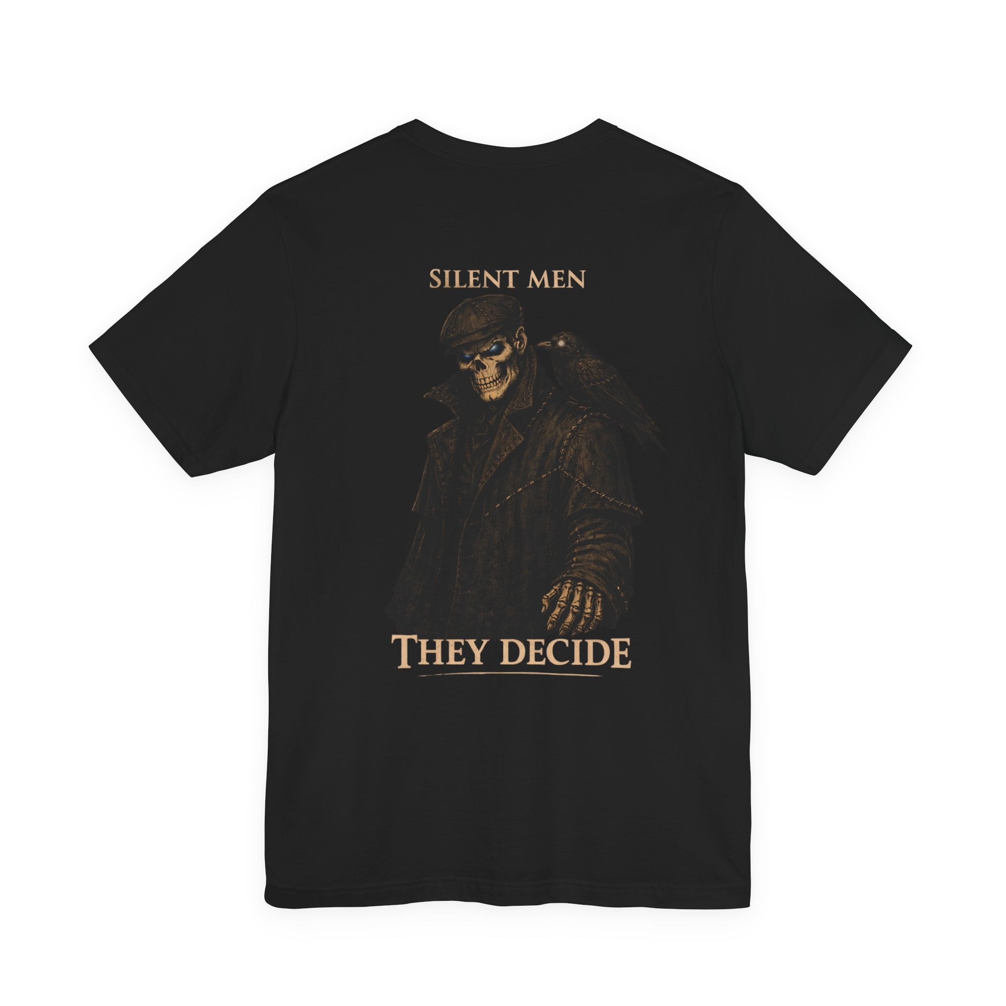 Silent Men Skull Rider Tee — 'Silent Men They Decide' Graphic T-Shirt