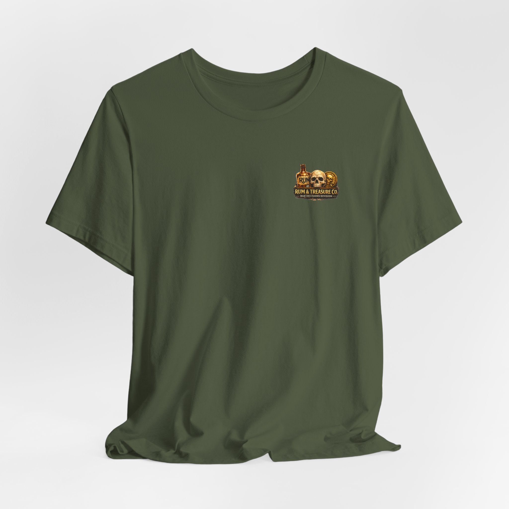 Treasure Hunter T-Shirt — "Professional Bad Decision Maker" Pirate Skull Tee