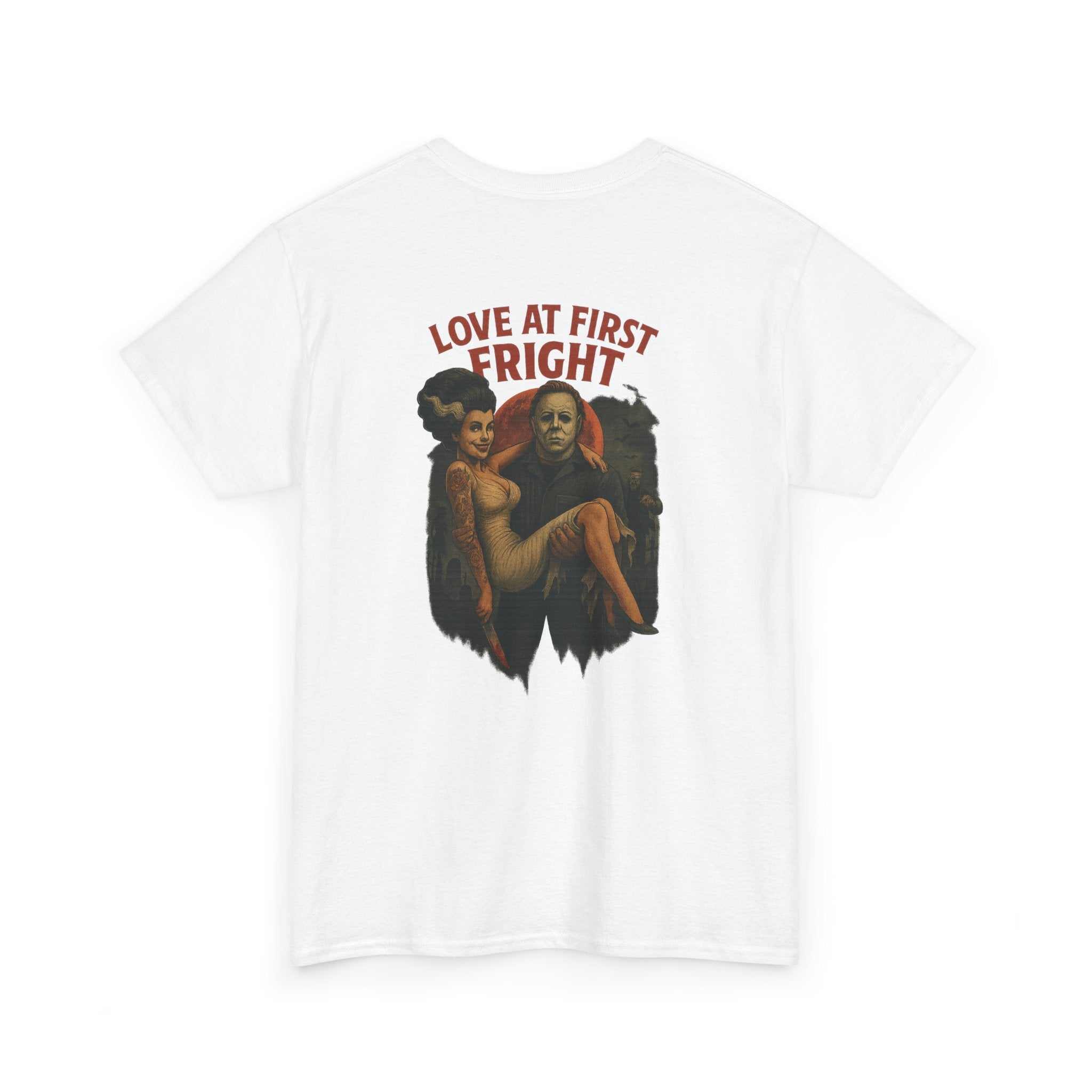 Michael Myers and Bride of Frankenstein horror tee unisex t-shirt design