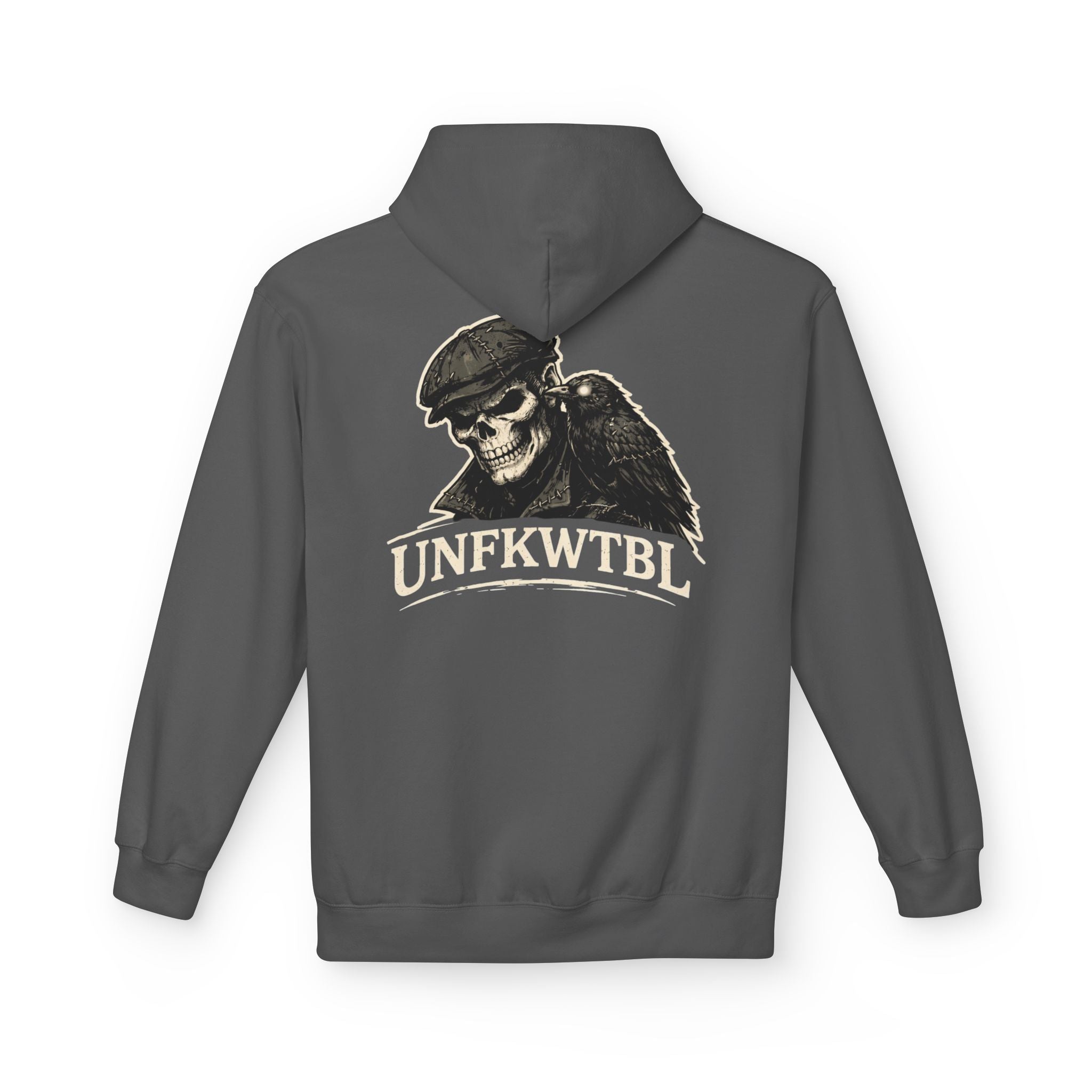Skull & Raven "UNFKWTBL" Hoodie — Gothic Streetwear Pullover