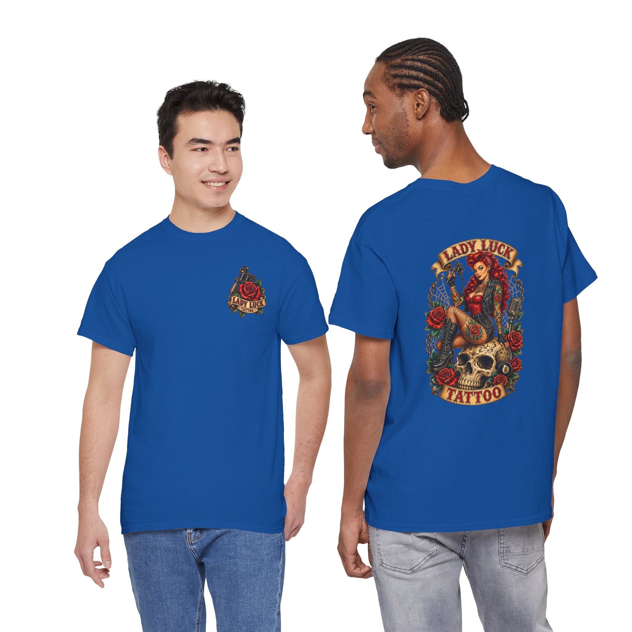Lady Luck Tattoo Skull Queen Men’s Tee