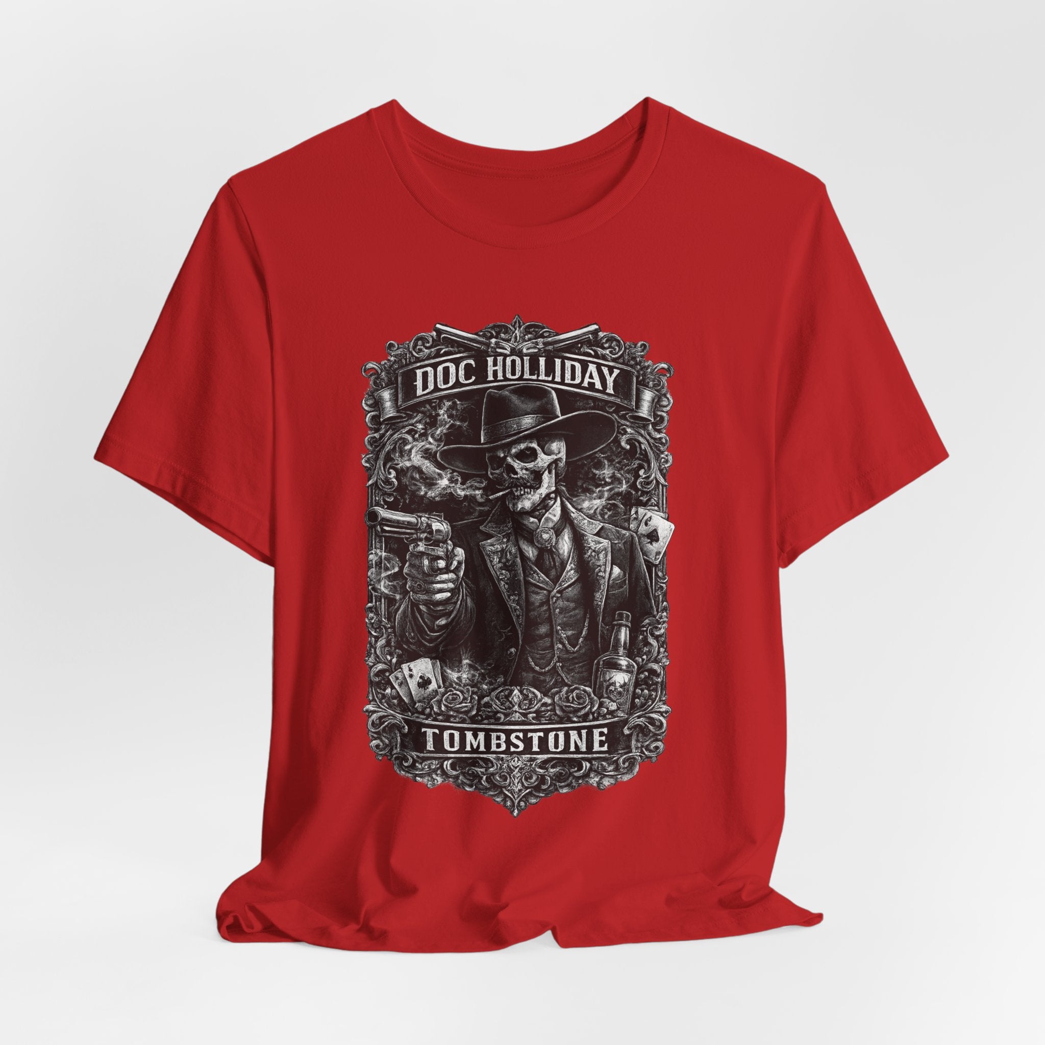 Doc Holliday Skeleton Western Tee — Tombstone Vintage Gunslinger T‑Shirt