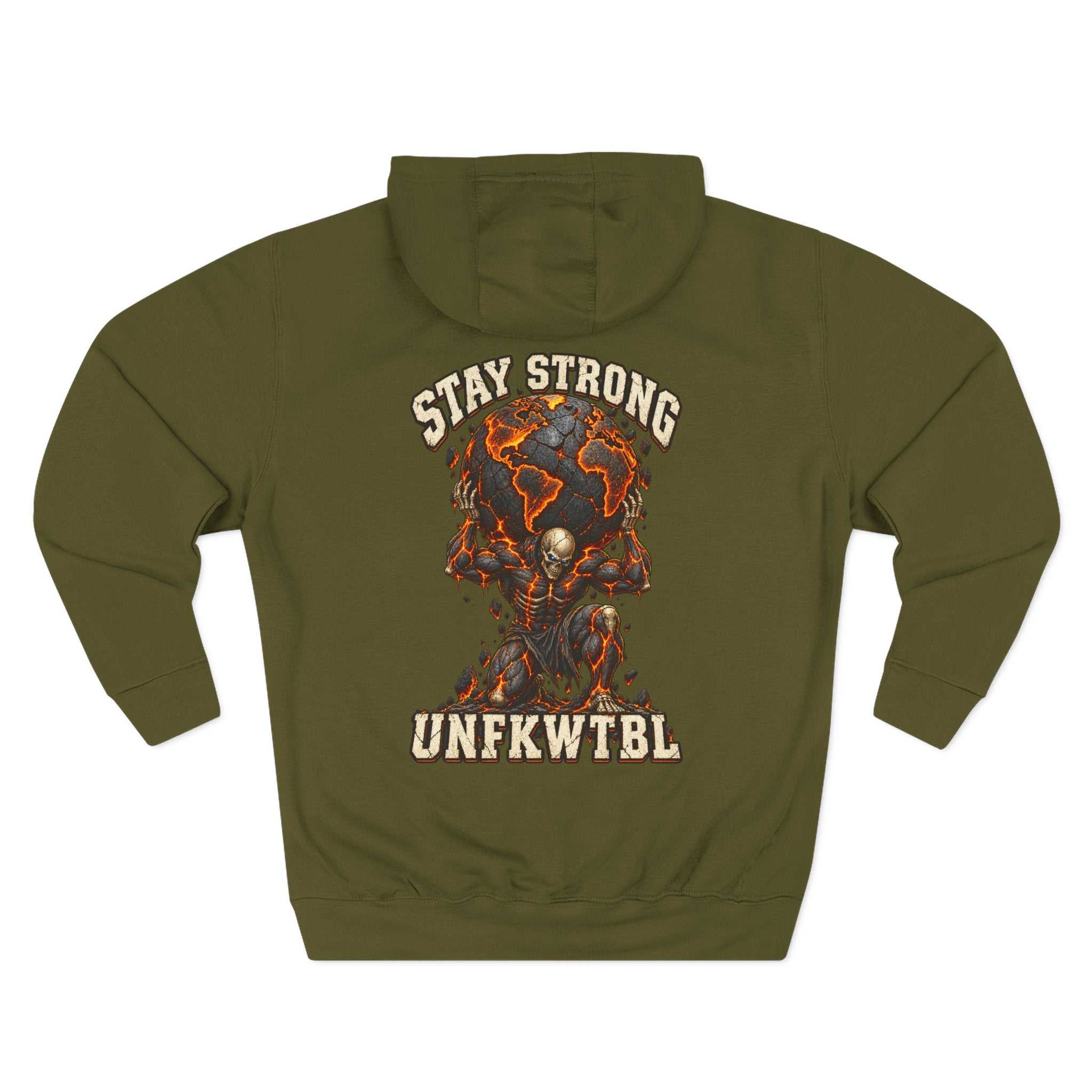 UNFKWTBL Stay Strong Skull Hoodie