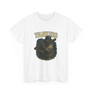 White Zombie baseball tee with Yankees vintage design featuring a zombie player holding a bat